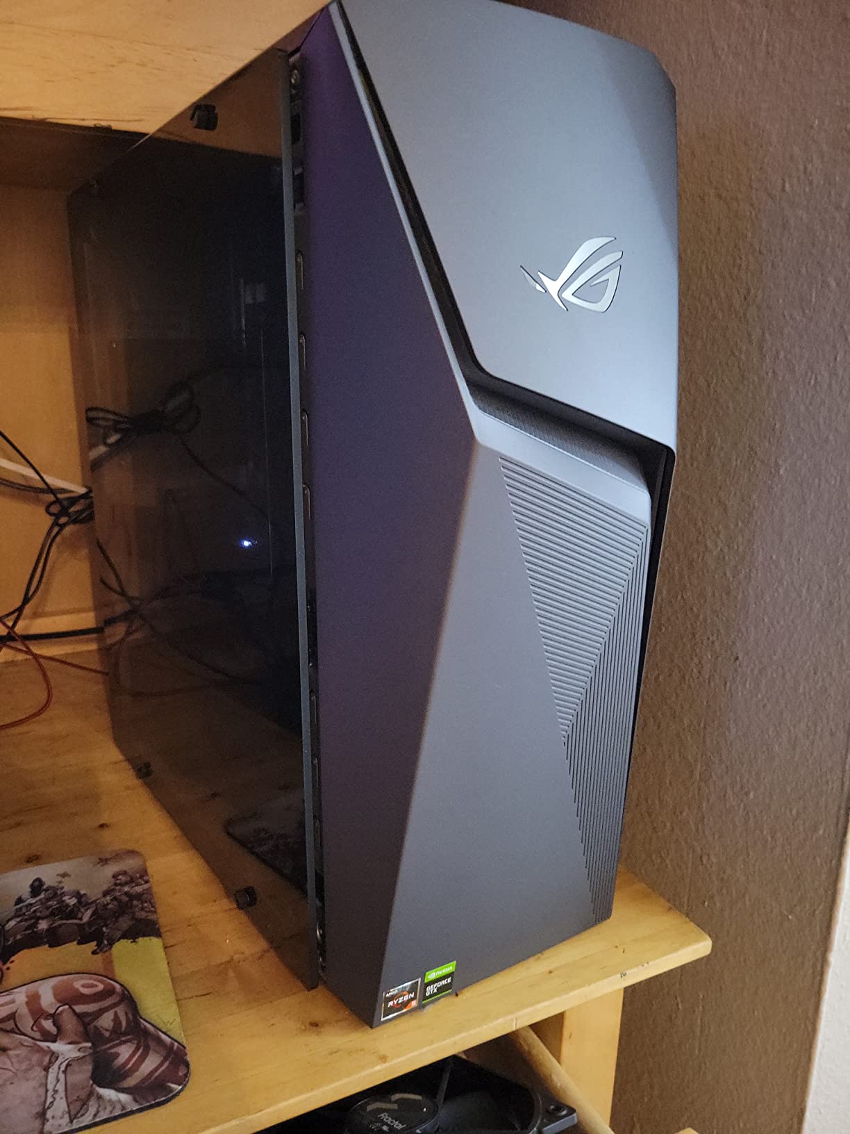 ASUS ROG Strix GL10DH Gaming Desktop PC, AMD Ryzen 5 3400G, GeForce GTX 1650, 8GB DDR4 RAM, 512GB PCIe SSD, Wi-Fi 5, Windows 10 Home, GL10DH-PH552 customer photo 1