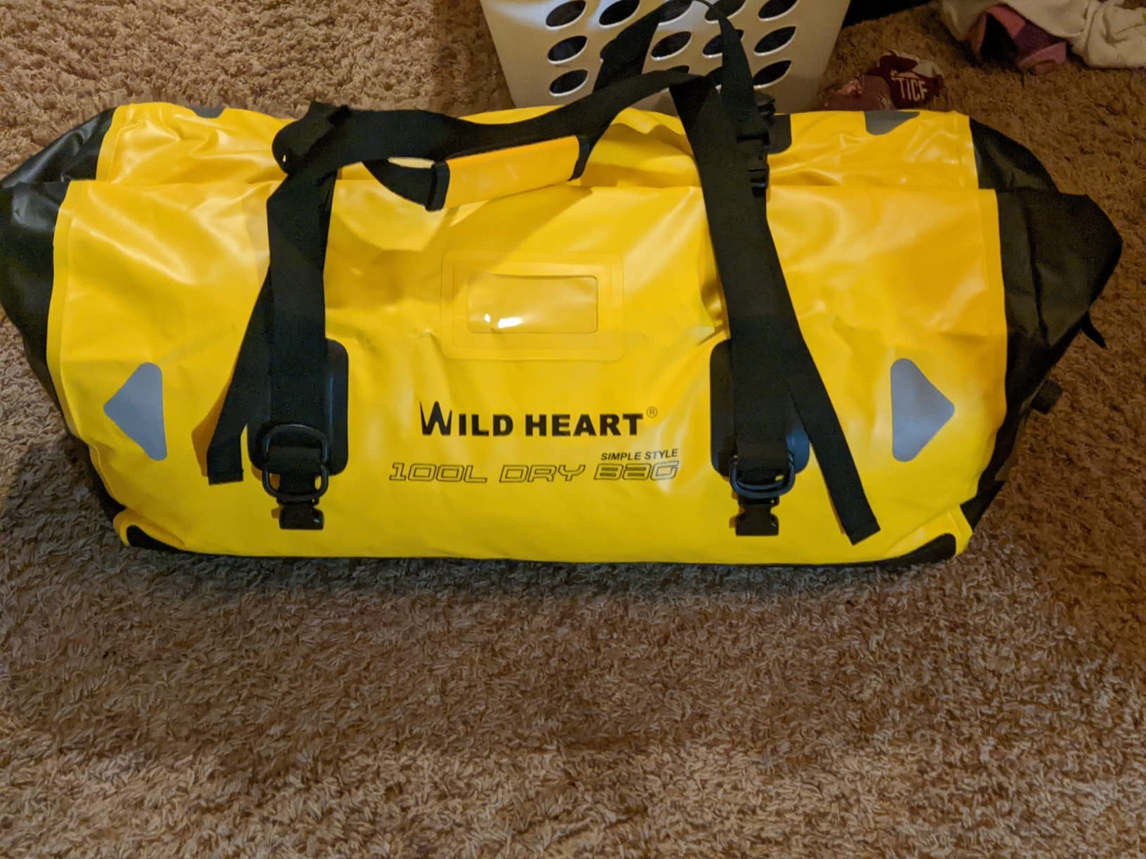 WILD HEART Waterproof Motorcycle Duffel Bag PVC500D With Rope Straps and Inner Pocket 40L 66L 100L for Kayaking, Camping, Boating,Motorcycle customer photo 1