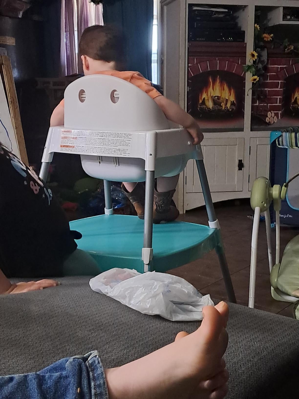 Evenflo Eat and Grow 4-in-1 Convertible High Chair (Pop Star White) customer photo 1