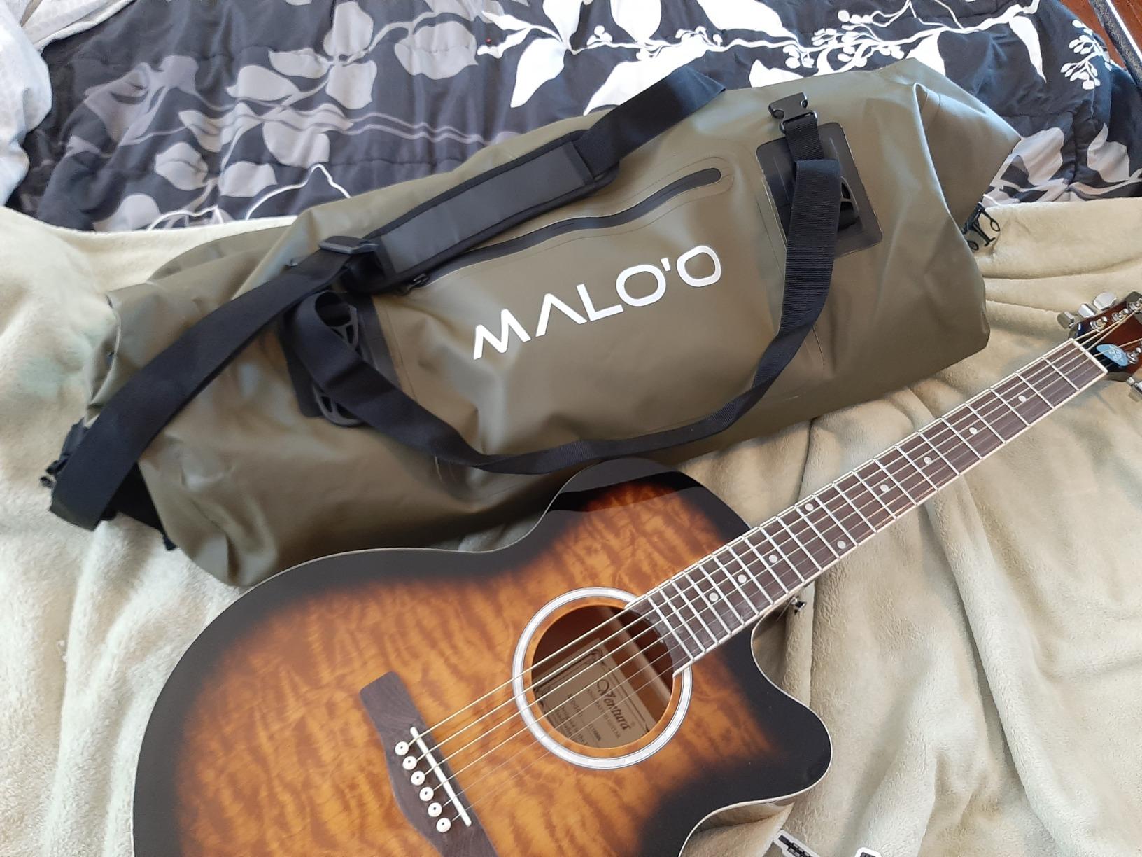 Malo’o Waterproof Dry Duffel, Heavy-Duty Roll Top Waterproof Gear Bag with Shoulder Strap & Molle Loops, Marine Duffel for Kayaking, Boating, Camping, Beach & Travel, Dark Green, 40L customer photo 1