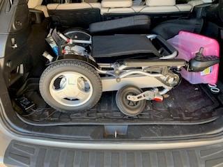 Porto Mobility Ranger Discovery XL Wide Seat Lightweight Foldable Heavy Duty Weatherproof Electric Wheelchair, Portable, only 50 lbs Powerful Motors All Terrain Folding Power Wheelchair (XL Wide Seat) customer photo 2