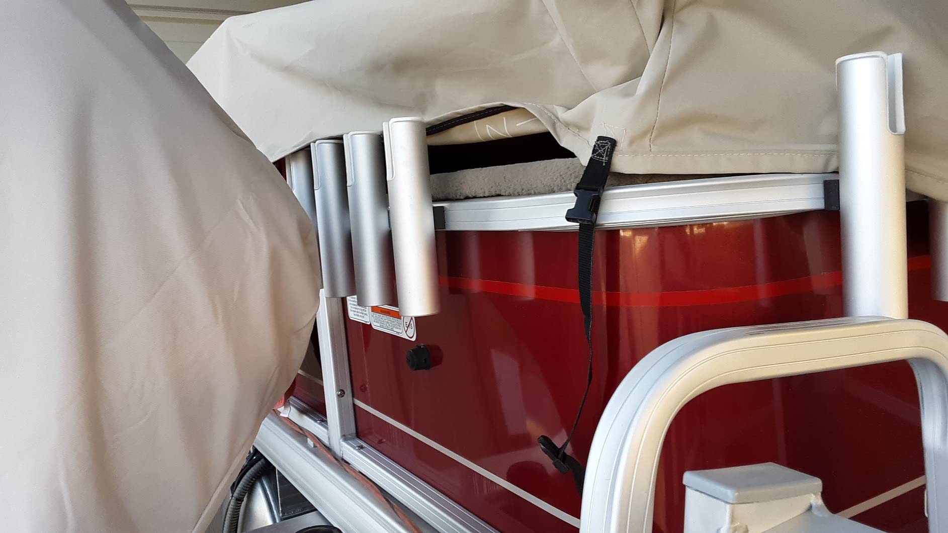 Aluminium Wall-Mounted Fishing Rod Holder for Boat, Garage & Marine - Holds Rods & Poles customer photo 2