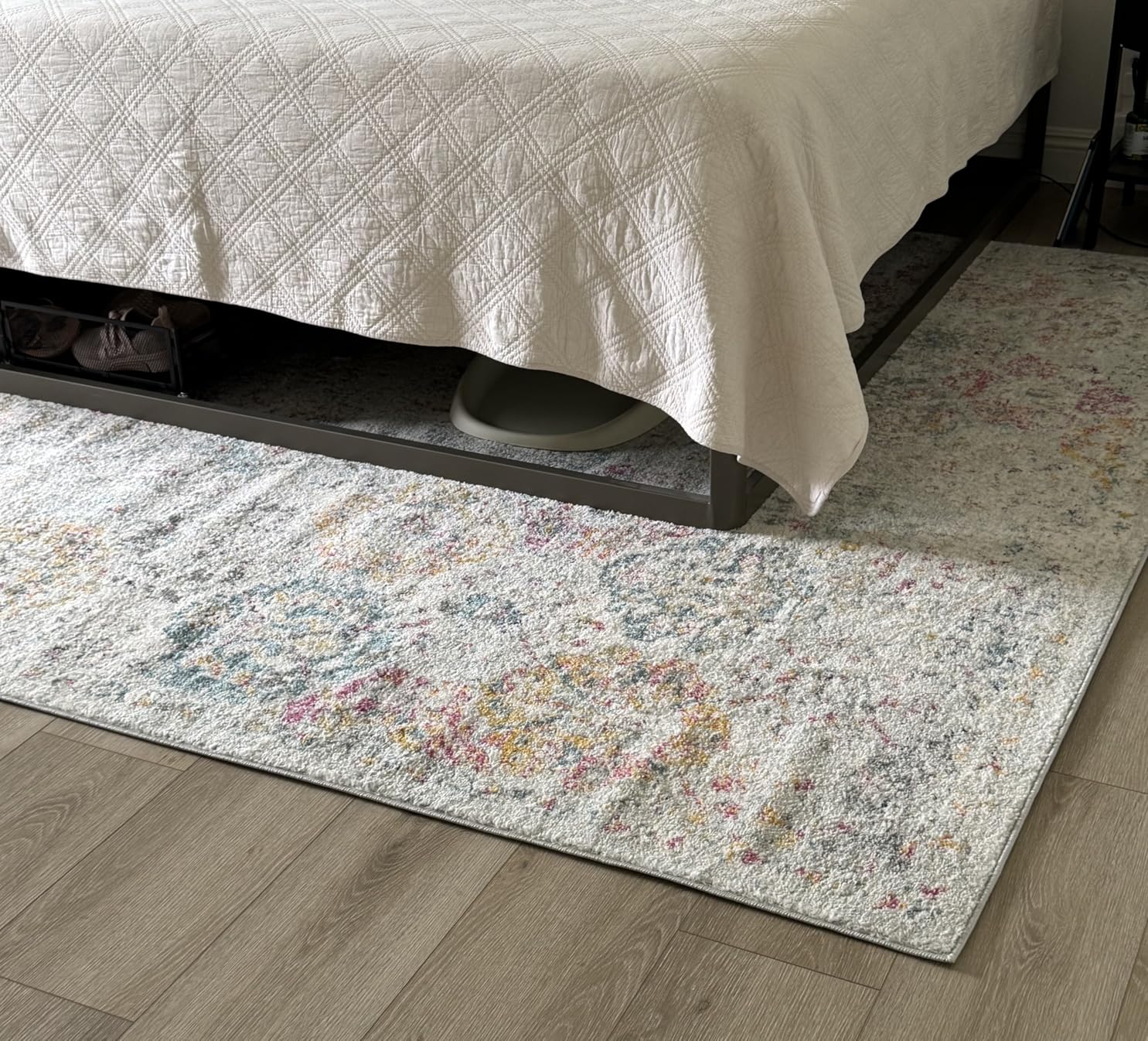 SAFAVIEH Madison Round Rug 8', Transitional Cream & Multi MAD611B customer photo 2