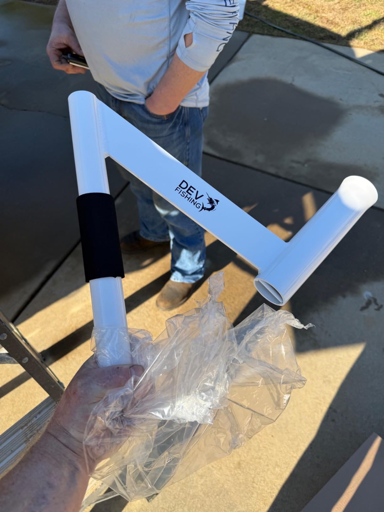 Glide Gear Dual Offset Fishing Rod Spreader Outrigger Boat Trolling Holder customer photo 1