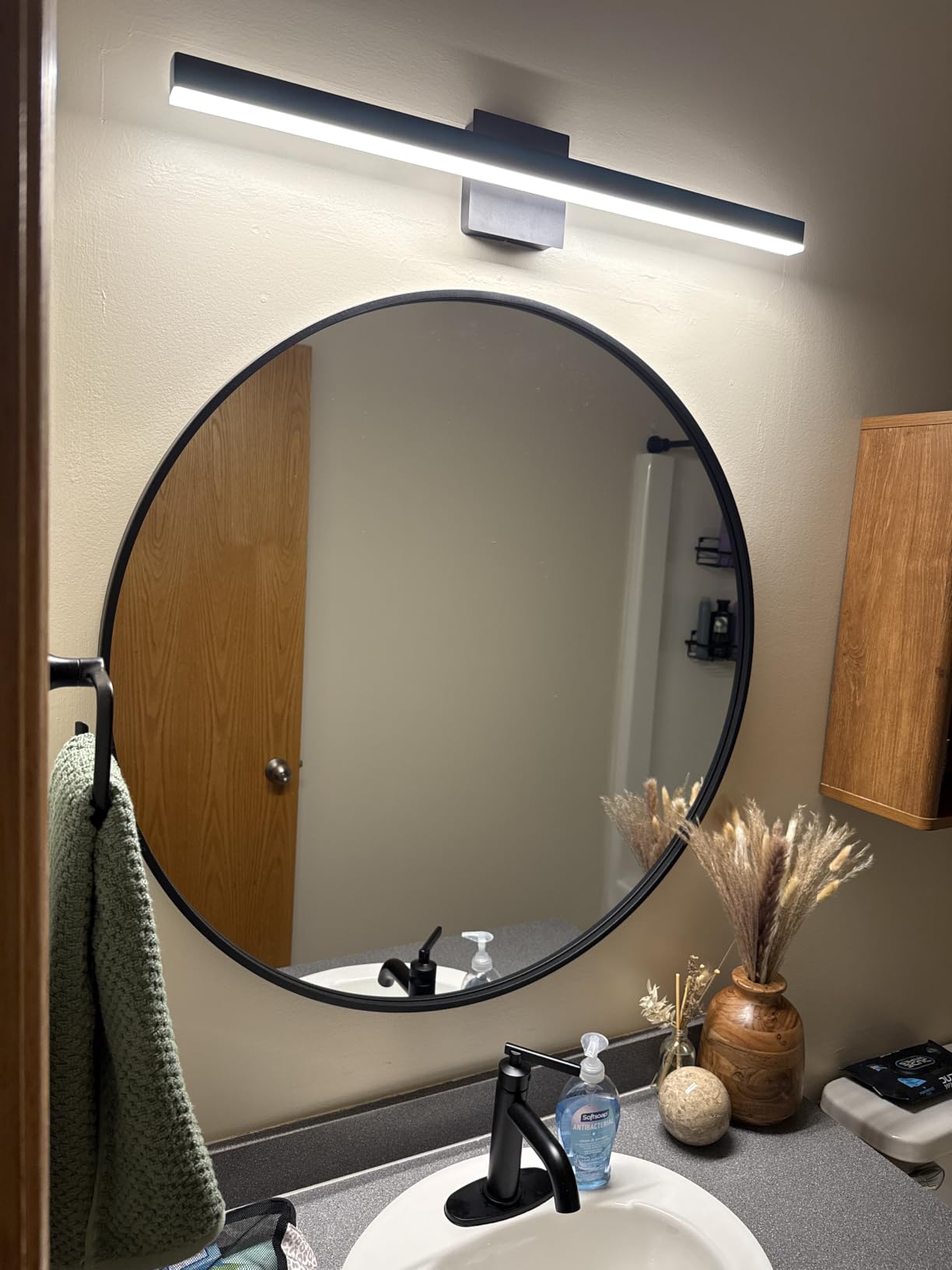 USHOWER 36 Inch Round Bathroom Mirrors for Over Sink customer photo 1
