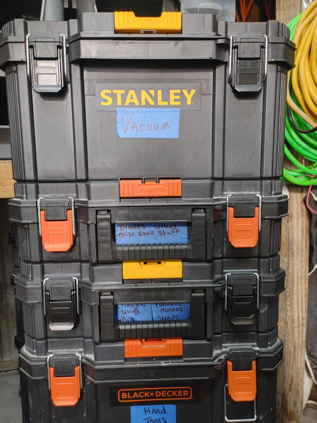 BLACK+DECKER BDST60500APB Stackable Storage System - 3 Piece Set (Small, Deep Toolbox, and Rolling Tote) customer photo 1