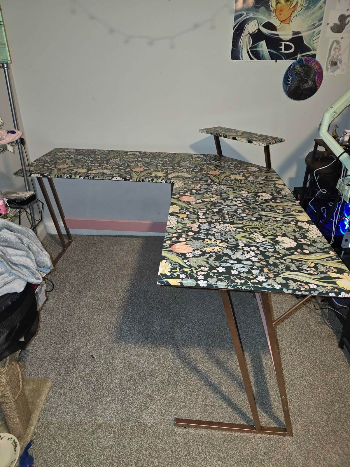 Homall L Shaped Gaming Desk Computer Corner Desk PC Gaming Desk Table customer photo 2