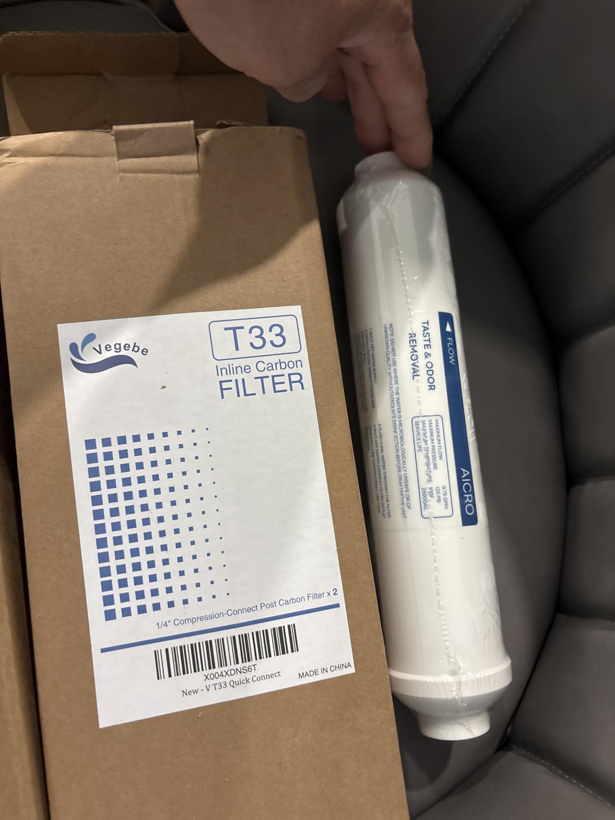 Inline Water Filter for Refrigerator, Ice Maker & Reverse Osmosis customer photo 1