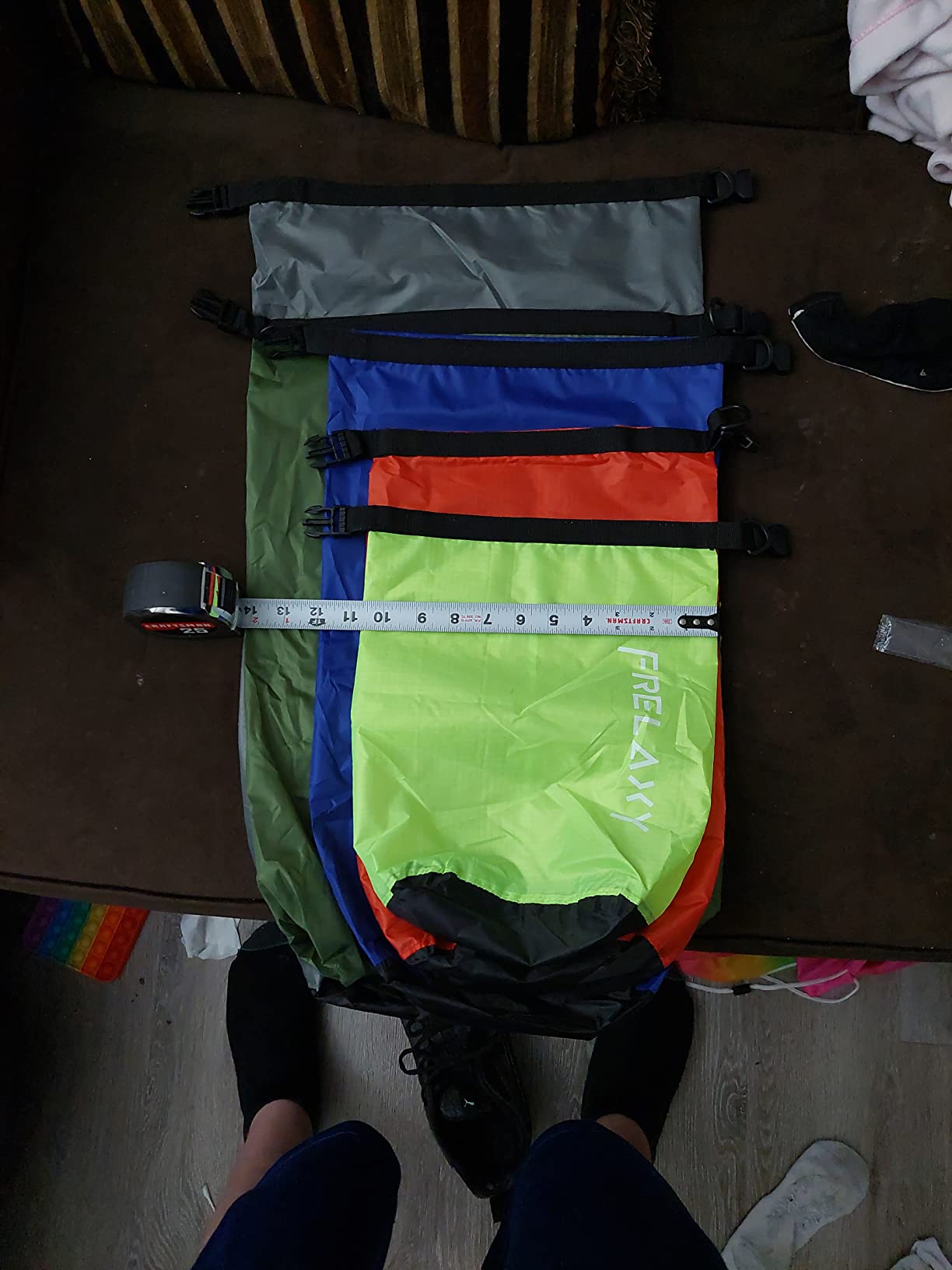 Frelaxy Dry Bag 5 Pack, Ultralight Waterproof Dry Sack for Outdoor Use customer photo 2