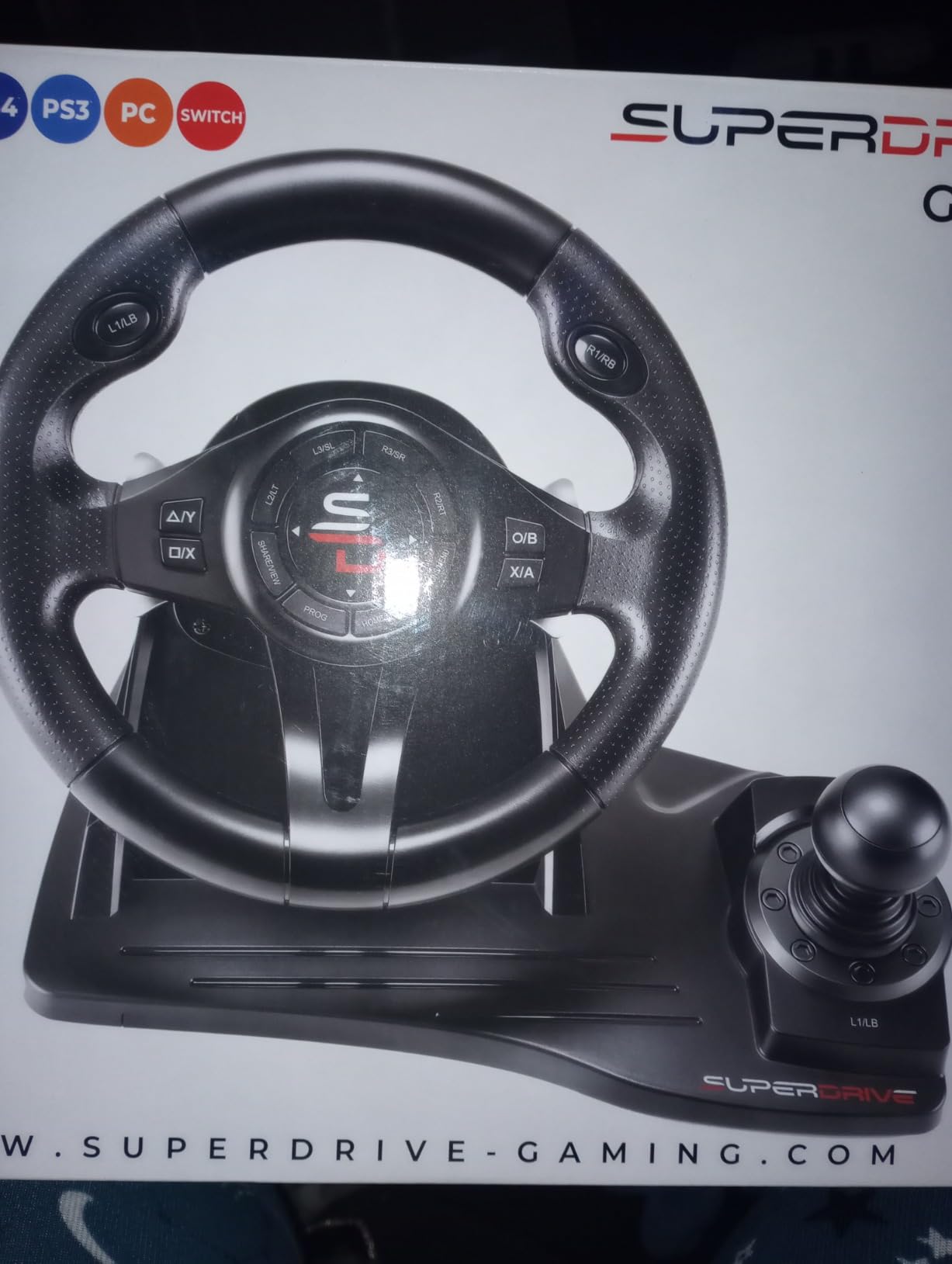 SUBSONIC Racing GS550 Gaming Steering Wheel Switch 2, PS4, Xbox & PC customer photo 1