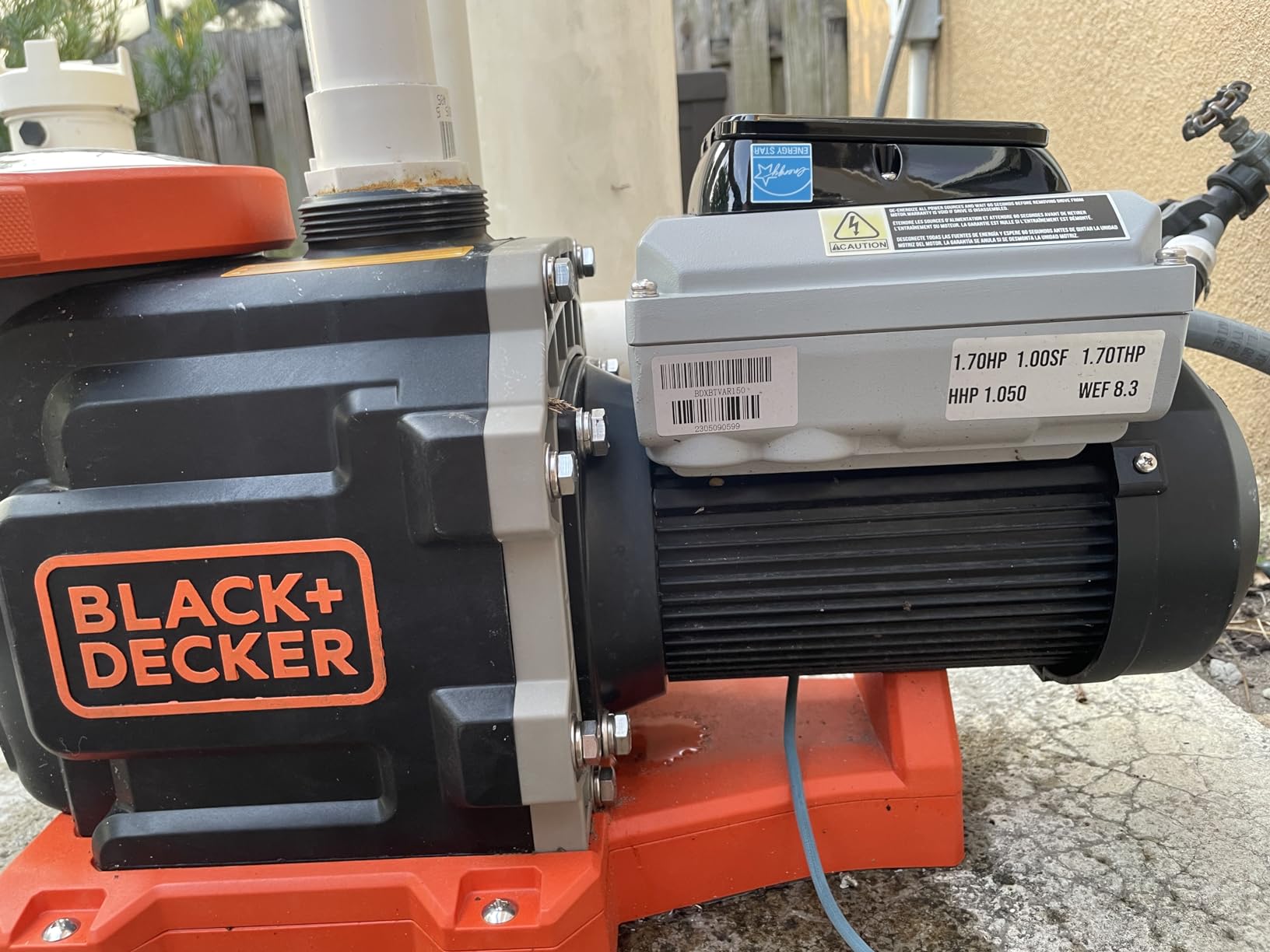 BLACK+DECKER 1.5 HP Variable Speed In Ground Pool Pump – WiFi Enabled, Energy Star Certified, Dual Voltage (115V/230V) customer photo 1