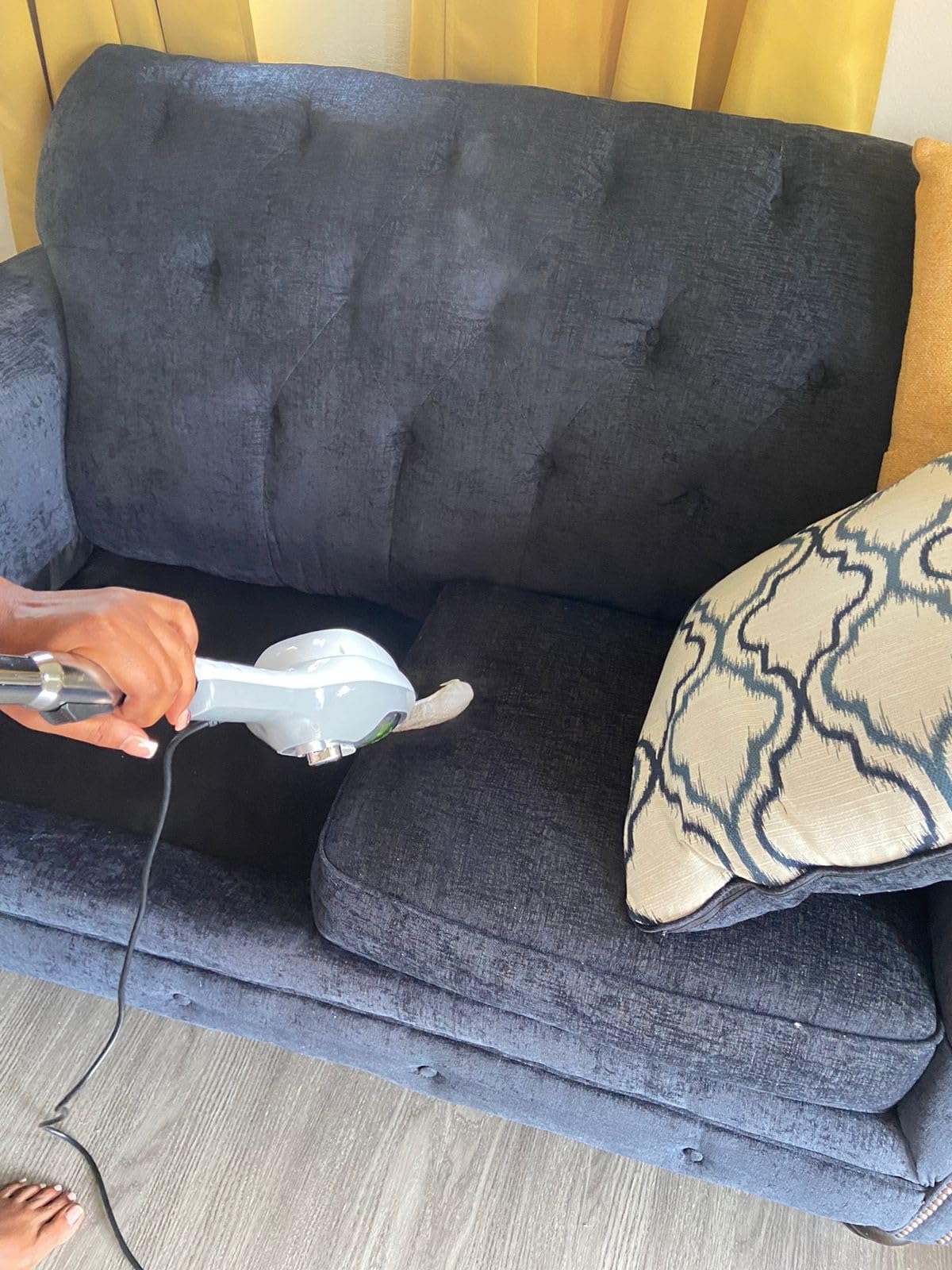 Steam Mop - 10-in-1 MultiPurpose Handheld Steam Cleaner Detachable Floor Steamer for Hardwood/Tile/Laminate Floors Carpet with 11 Accessories for Whole Home Use. customer photo 1