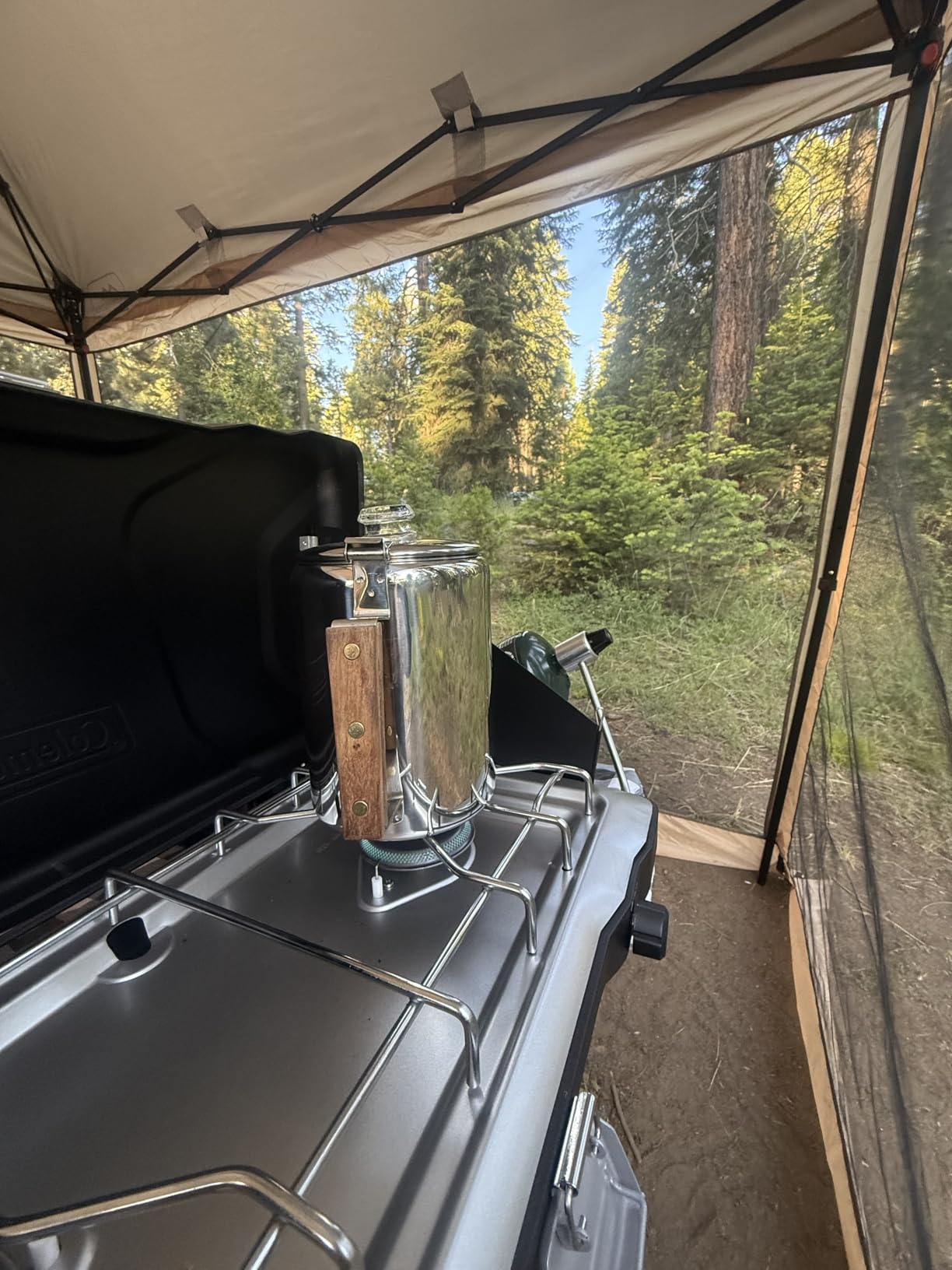 Coleman Triton+ 2-Burner Propane Camping Stove with InstaStart Ignition, Portable Camping Cooktop with 2 Adjustable Burners & Wind Guards, 22,000 BTUs of Power for Camping, Tailgating, Grilling customer photo 1
