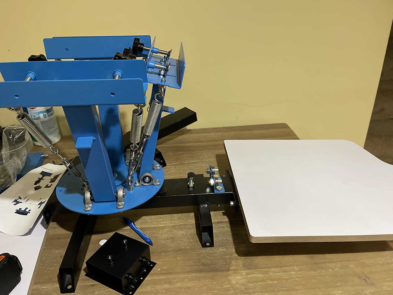 VEVOR Screen Printer 4 Color 2 Station Silk Screen Printing Kit 55x45cm T-Shirt Screen Printing Machine Screenprint Press (4 Color 2 Station) customer photo 2