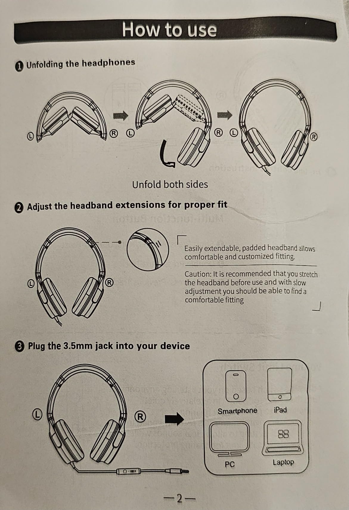 ADOOPE Kids Headphones with Safe 85dB/94dB Volume Limiter for Teen and Boys, Foldable HD Stereo Sound Headset for Kindle Kids/fire Tablet/iPad/Laptop, Headphones with Microphone (Black-red) customer photo 2