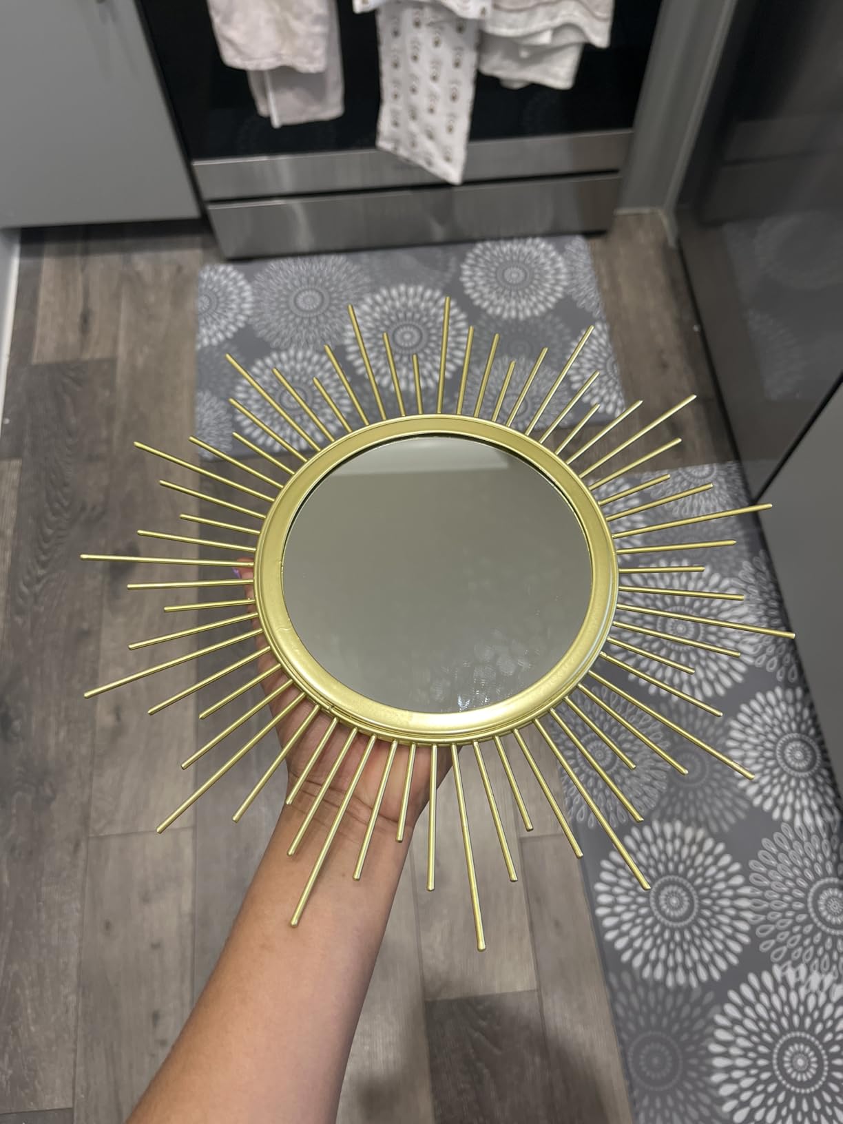 3 Set Sunburst Round Mirrors for Wall Decor Bedroom Bathroom customer photo 2