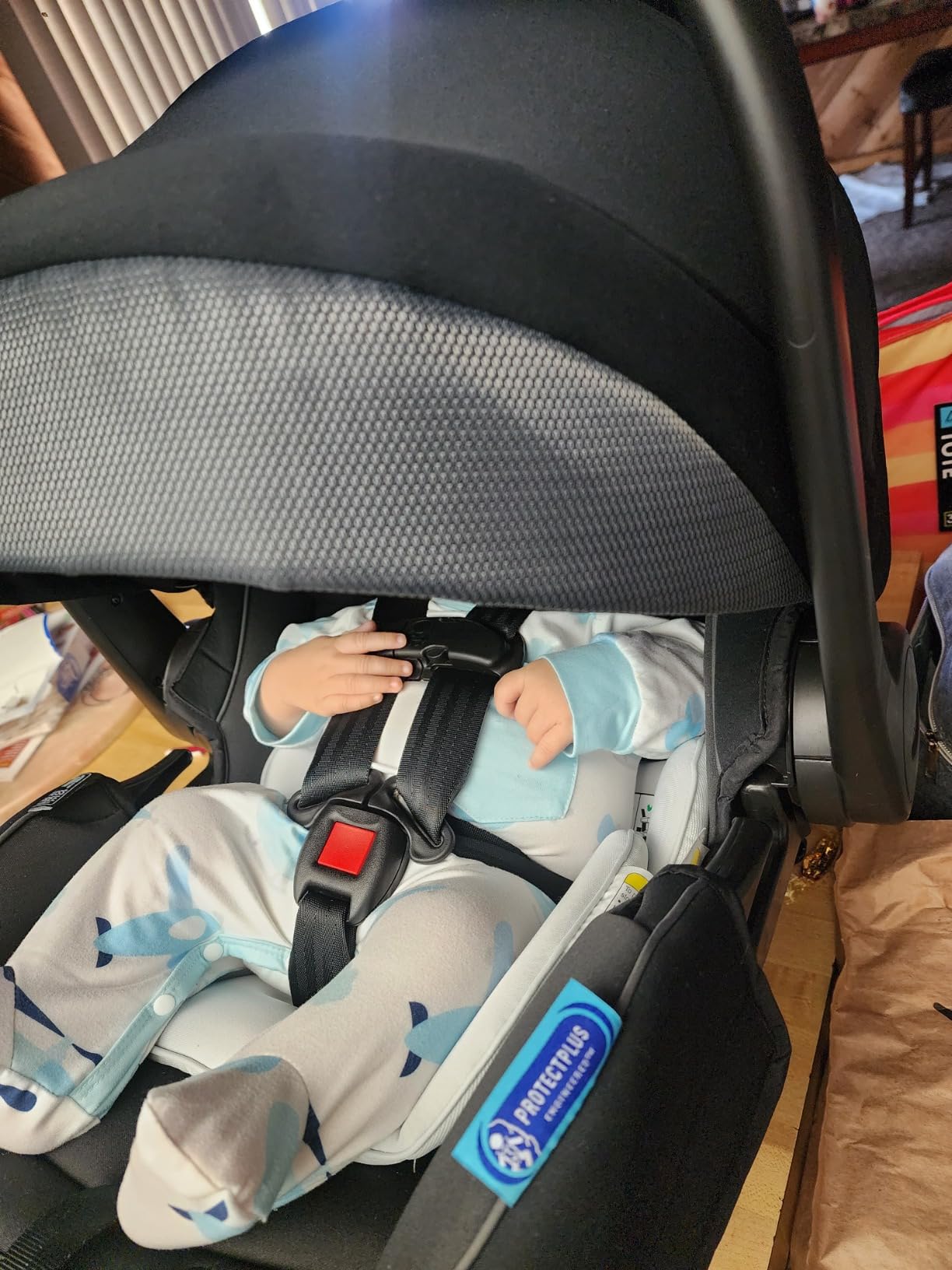Graco SnugRide SnugFit DLX Infant Car Seat with Anti Rebound Bar for Extra Safety, SnugLock Easy Install, Maison customer photo 1