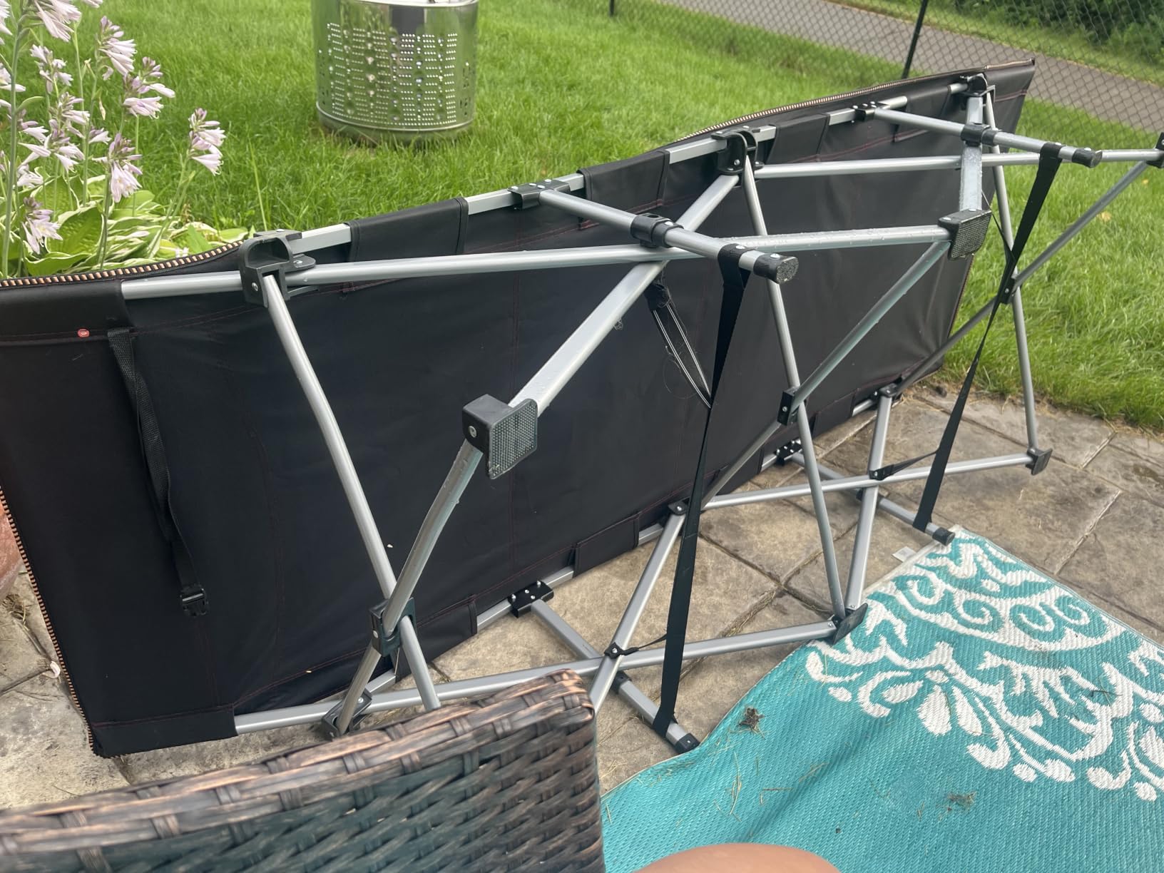 ABORON Camping Cot for Adults, 28 in Wide Folding Bed with Mattress customer photo 2