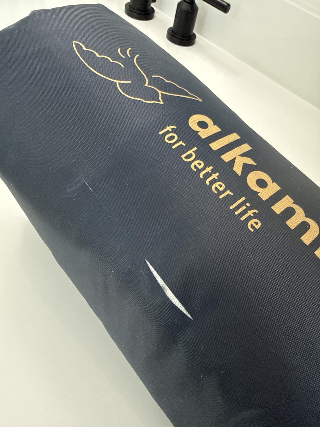 alkamto Travel & Camping Comfortable Memory Foam Pillow – Easy to Carry Portable Bag – Temperature Regulating Pillow Case customer photo 2