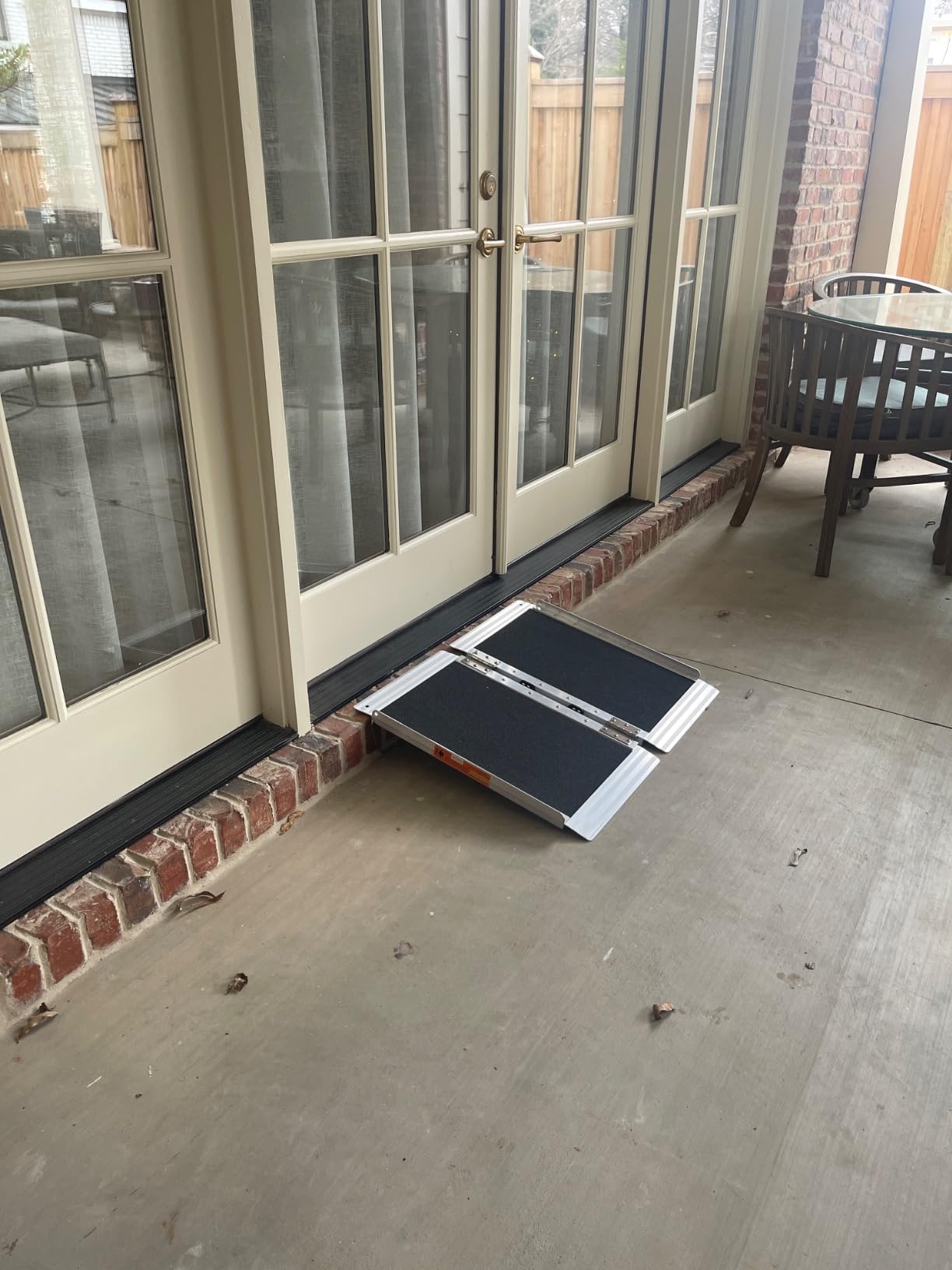 LEMNISCATE Portable Wheelchair Ramp 6FT, Non-Slip Aluminum Handicap Ramp with Handle, Folding Wheel Chair Ramps for Homes Steps, Stairs, Entry, Threshold, Doorways, Scooter, 800LBS Capacity customer photo 1
