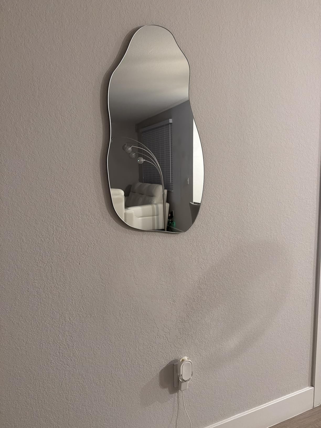 TRAHOME 32'' x 18'' Irregular Asymmetrical Wall Mirror customer photo 2