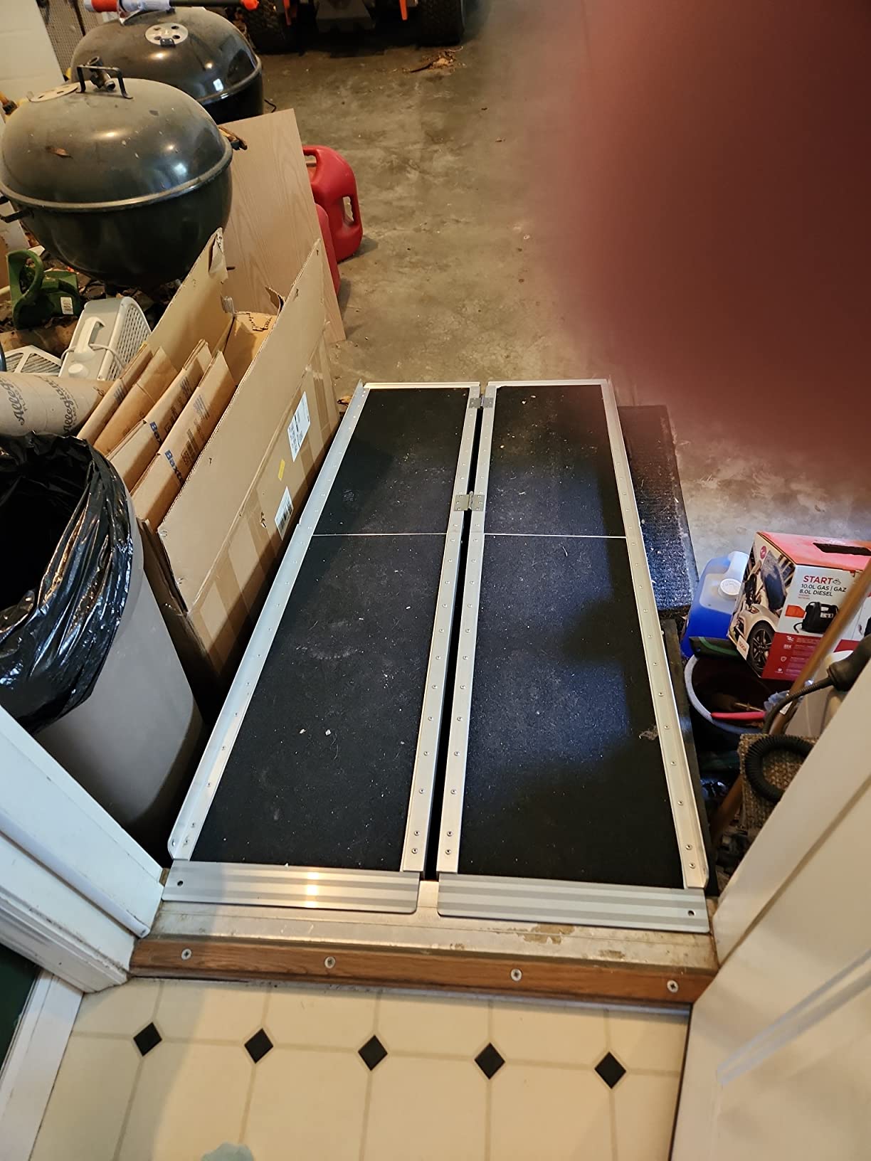 8FT Wheelchair Ramp with Support Legs, Portable Ramps for Home Steps customer photo 1