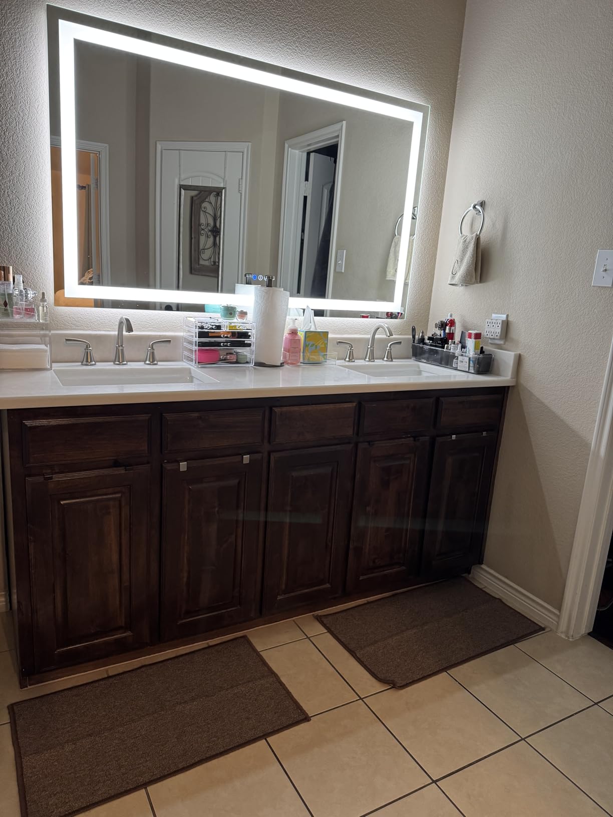 60x36 LED Bathroom Mirror with Lights, Lighted Vanity Mirror customer photo 1