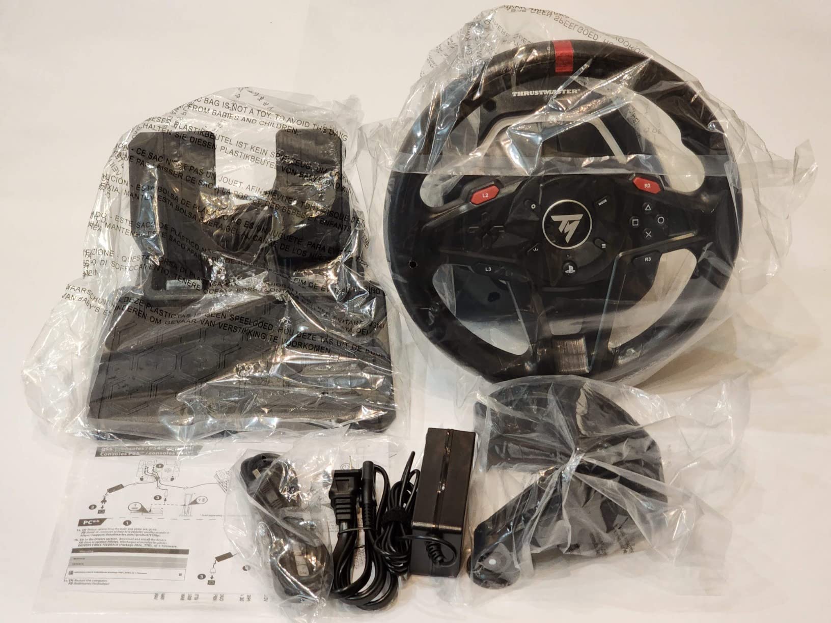 Thrustmaster T128 P Force Feedback Racing Wheel & Pedal Set - PS5 & PC customer photo 2