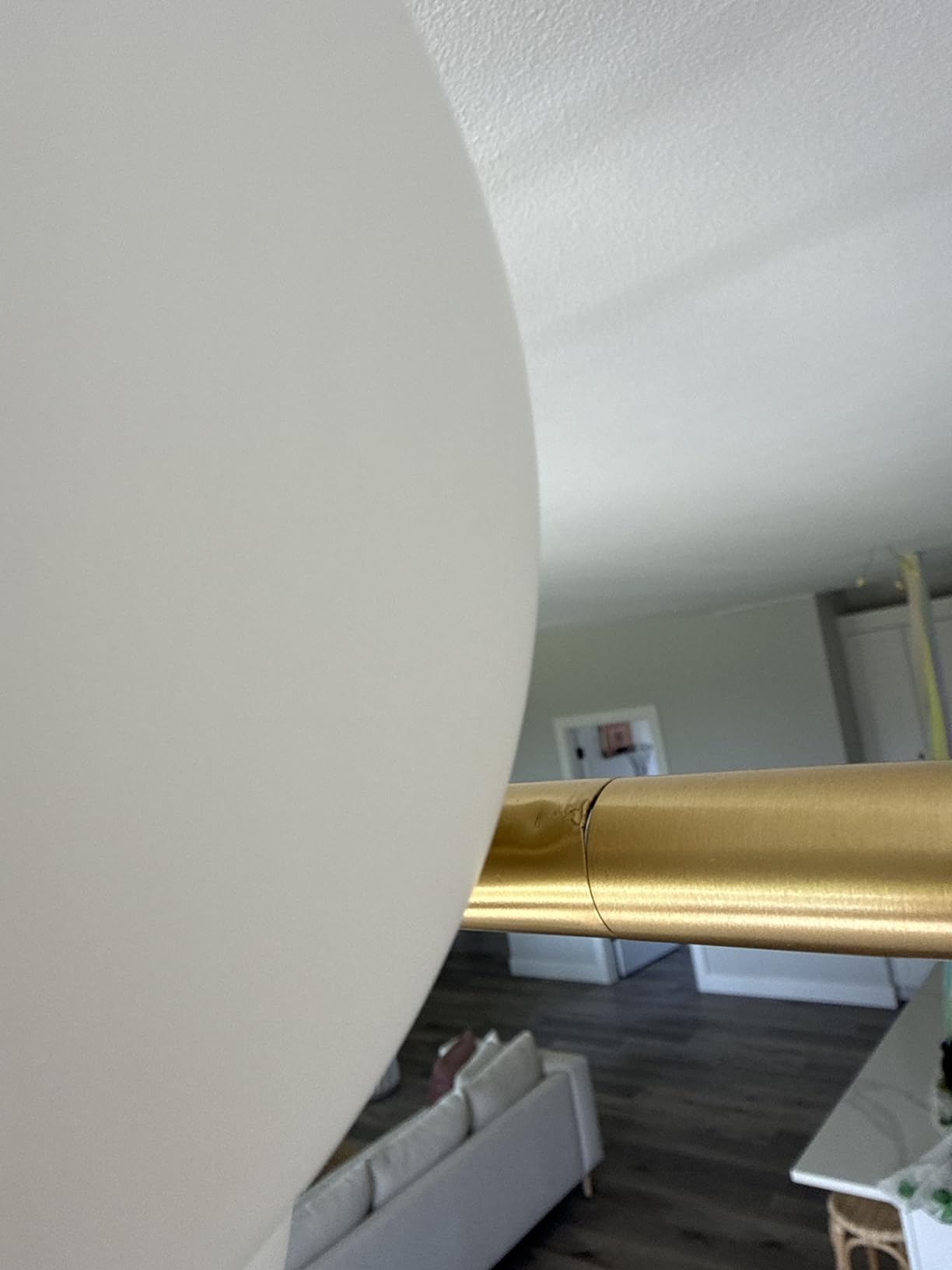KCO Mid Century Modern 7 Light Brass Gold Linear Sputnik Chandelier customer photo 1