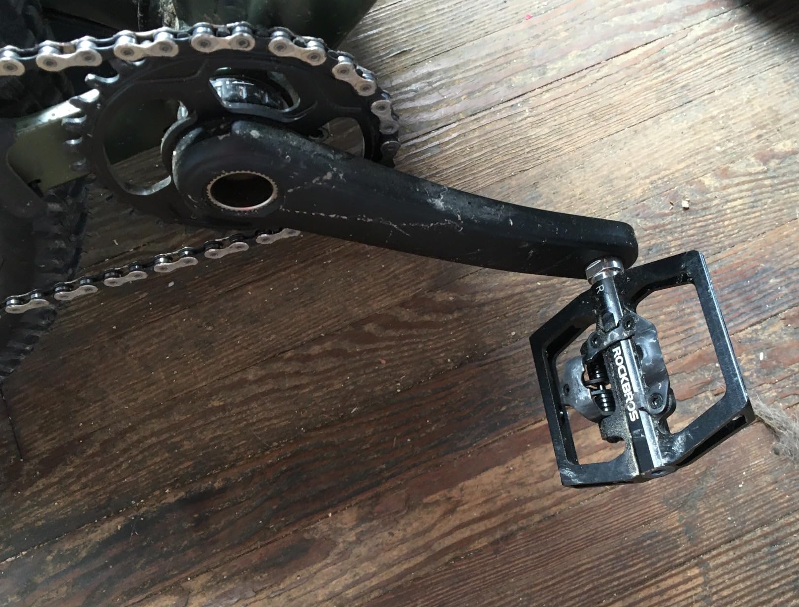ROCKBROS SPD Compatible MTB Pedals, Dual Function Clipless Flat Pedals customer photo 1