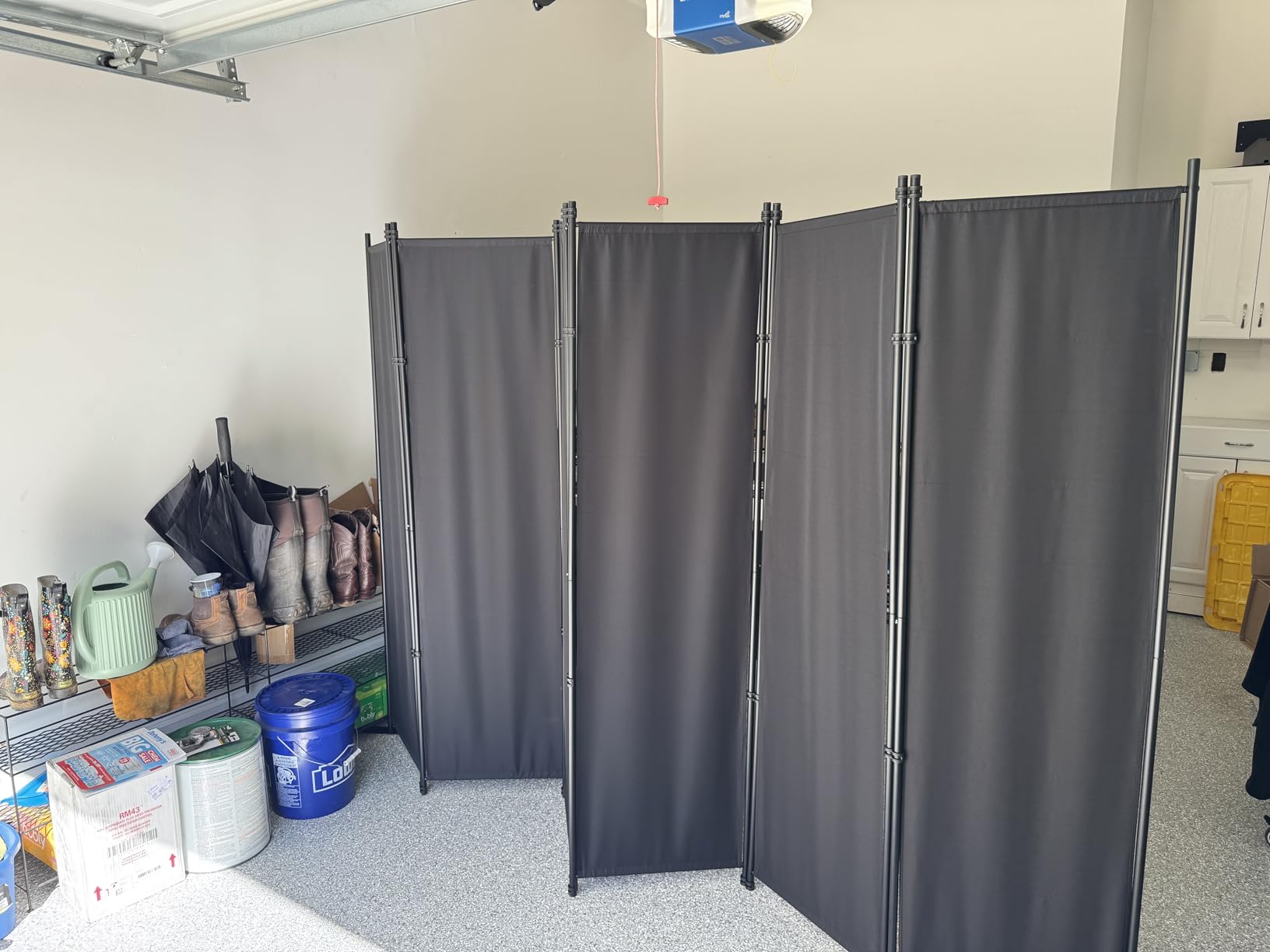 MAYOLIAH 6 Panel Folding Privacy Screen 9ft Wide 6ft Tall Room Divider customer photo 1