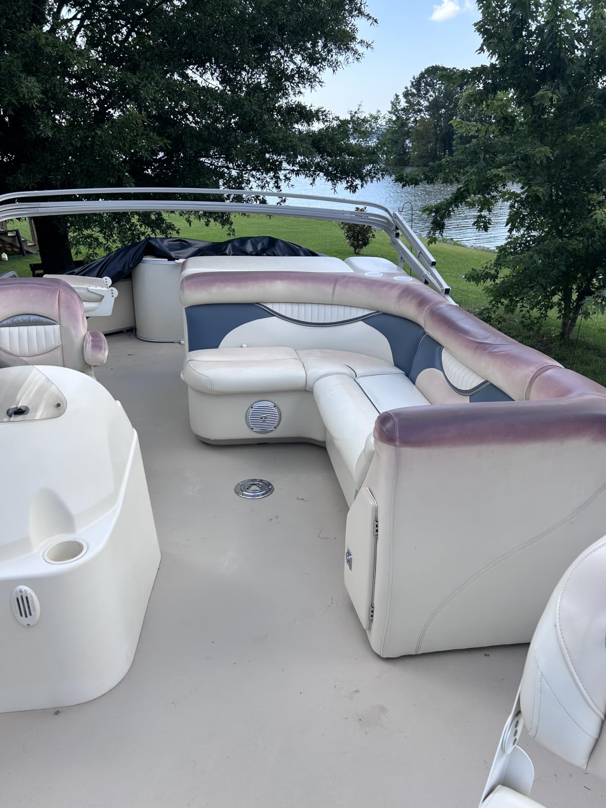 Solim 22-24FT Pontoon Boat Cover, 1200D Heavy Duty Waterproof, UV Resistant customer photo 2