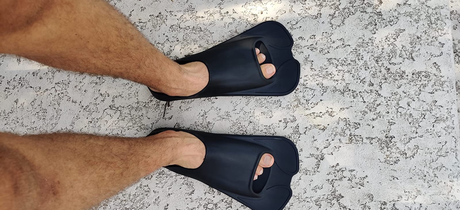 Swim Fins, Happyouth Swim Training Fins Short Fins Silicone Swim Flippers Swimming Fins with Mesh Bag for Lap Swimming Kids Adult Men Women customer photo 2