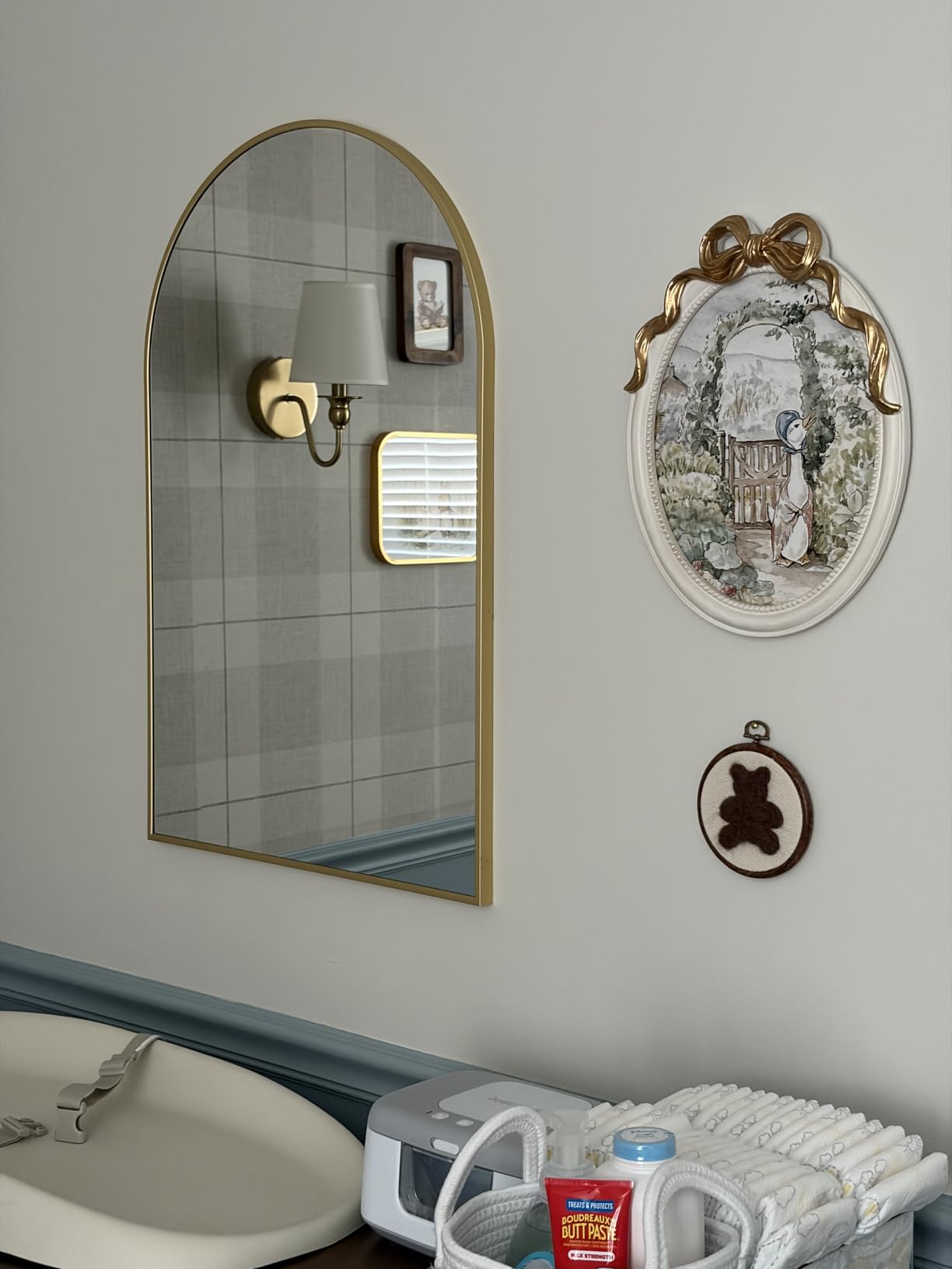 SCWF-GZ 47x14 Full Length Mirror Over the Door Hang or Wall Mounted Black customer photo 2