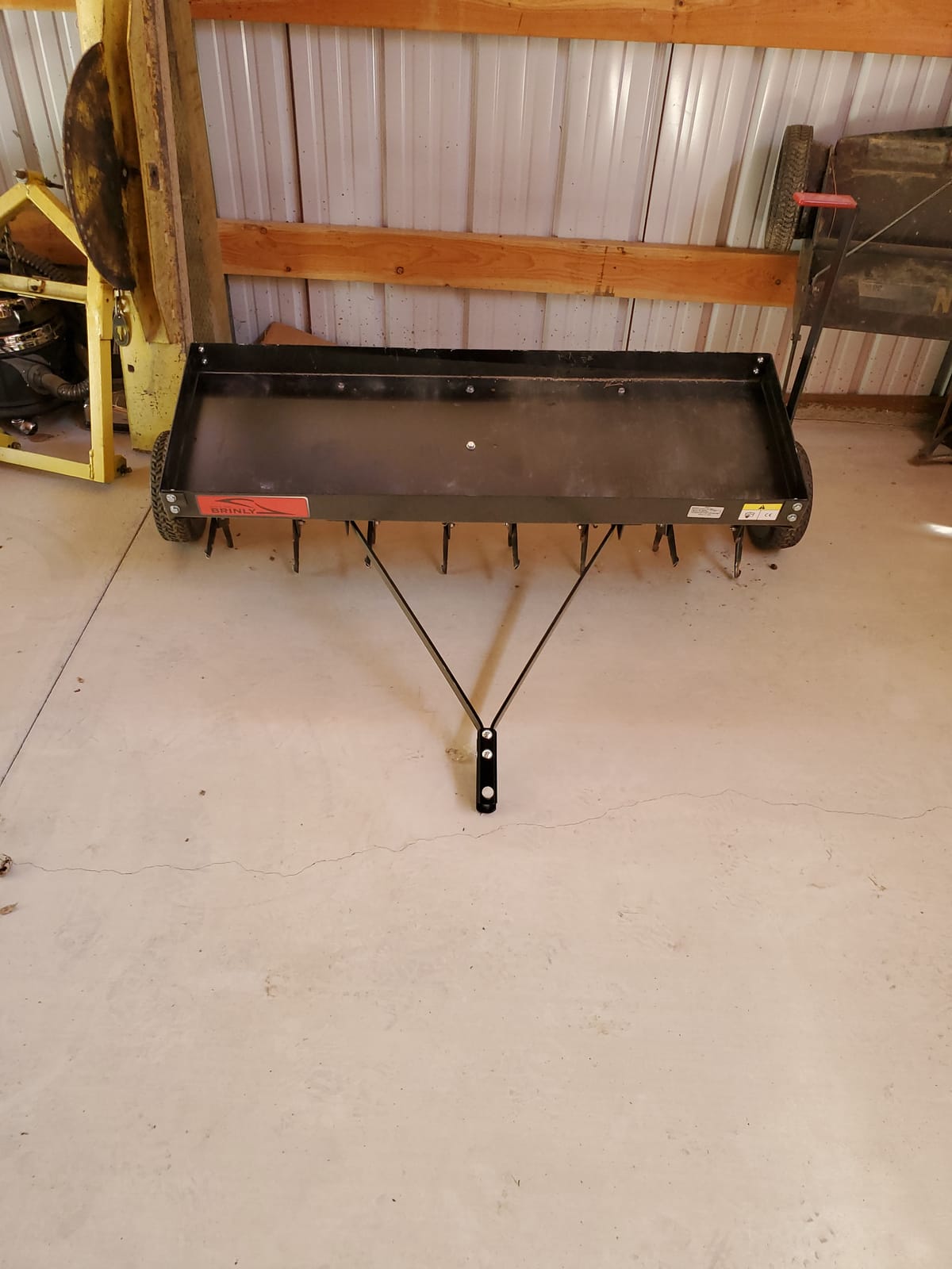 Brinly PA-482BH-A2 Tow Behind Plug Aerator with Universal Hitch, 48