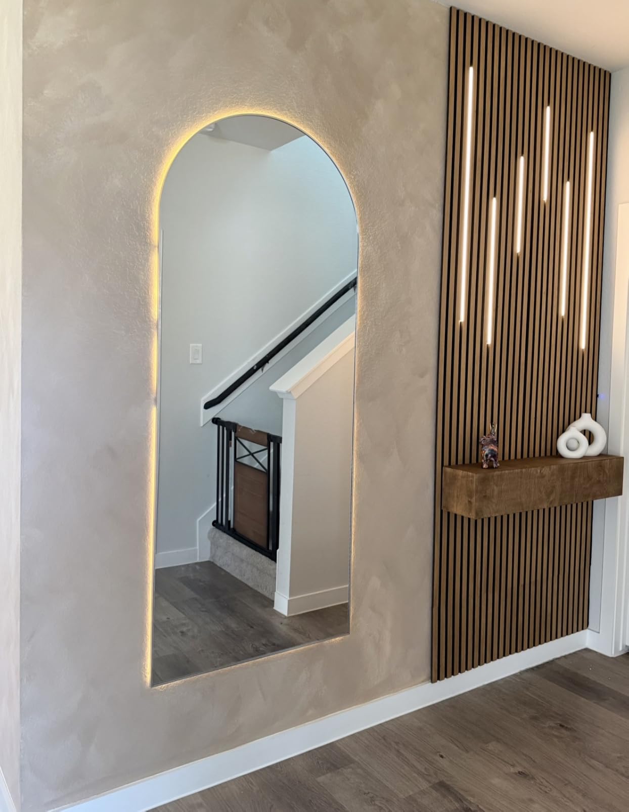 Koonmi 71x26 Arched Full Length Mirror, Floor Mirror with Stand customer photo 1