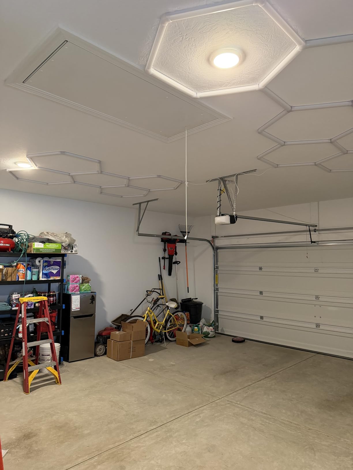 LZHOME Hexagon 5000K LED Garage Lights: 25 Pack Updated 1.31-inch Wider Size,26300LM Super Bright Hex Lighting Ceiling LED Shop Light for Garage, Car Detailing, Workshop, Warehouse, Gym, Basement customer photo 2