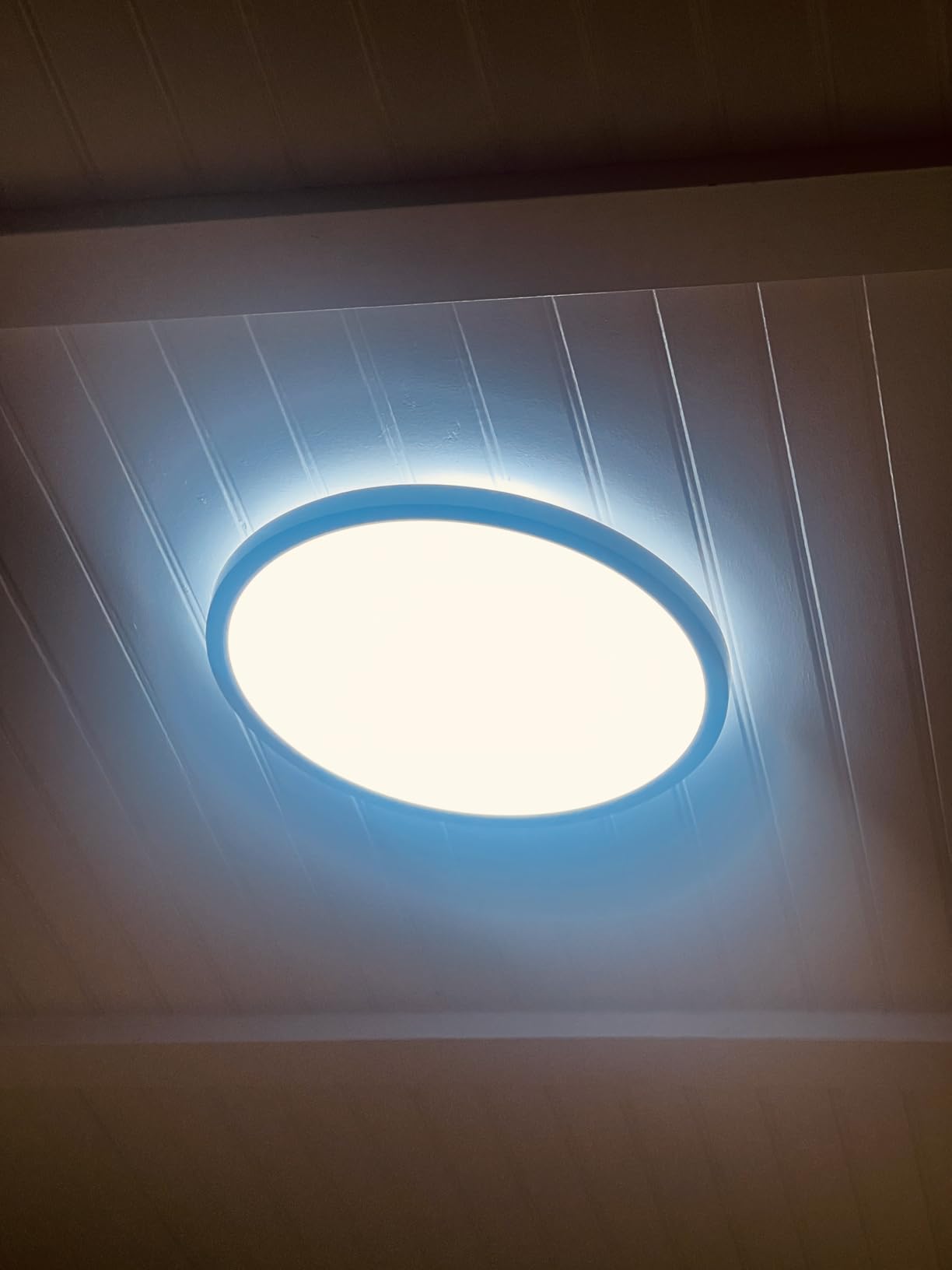 BLNAN LED Flush Mount Ceiling Light, 9 Inch 18W 3000K/4000K/5000K Hardwire Light Fixture, Ultra Thin Round White Lamp for Kitchen Porch Bedroom Hallway Stairwell Basement, Non-dimmable 1 Pack customer photo 1