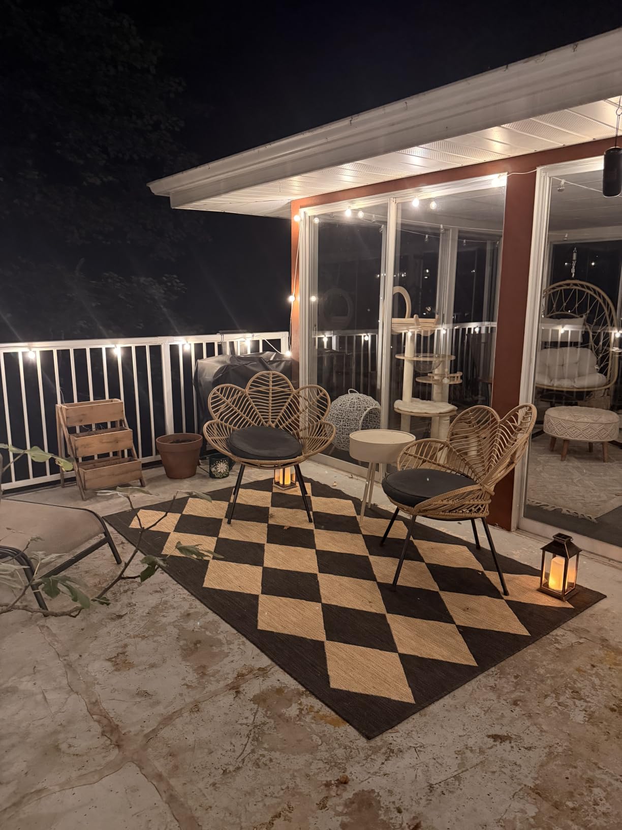 nuLOOM Sabina Dark Grey Trellis Indoor/Outdoor Area Rug, 8' x 10' customer photo 2