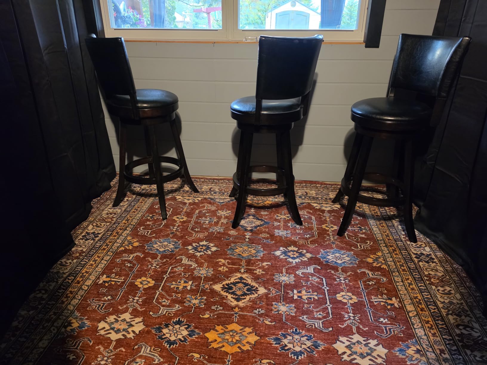 Rugland 6x9 Area Rugs for Living Room, Vintage Washable Area Rug, Burgundy customer photo 1
