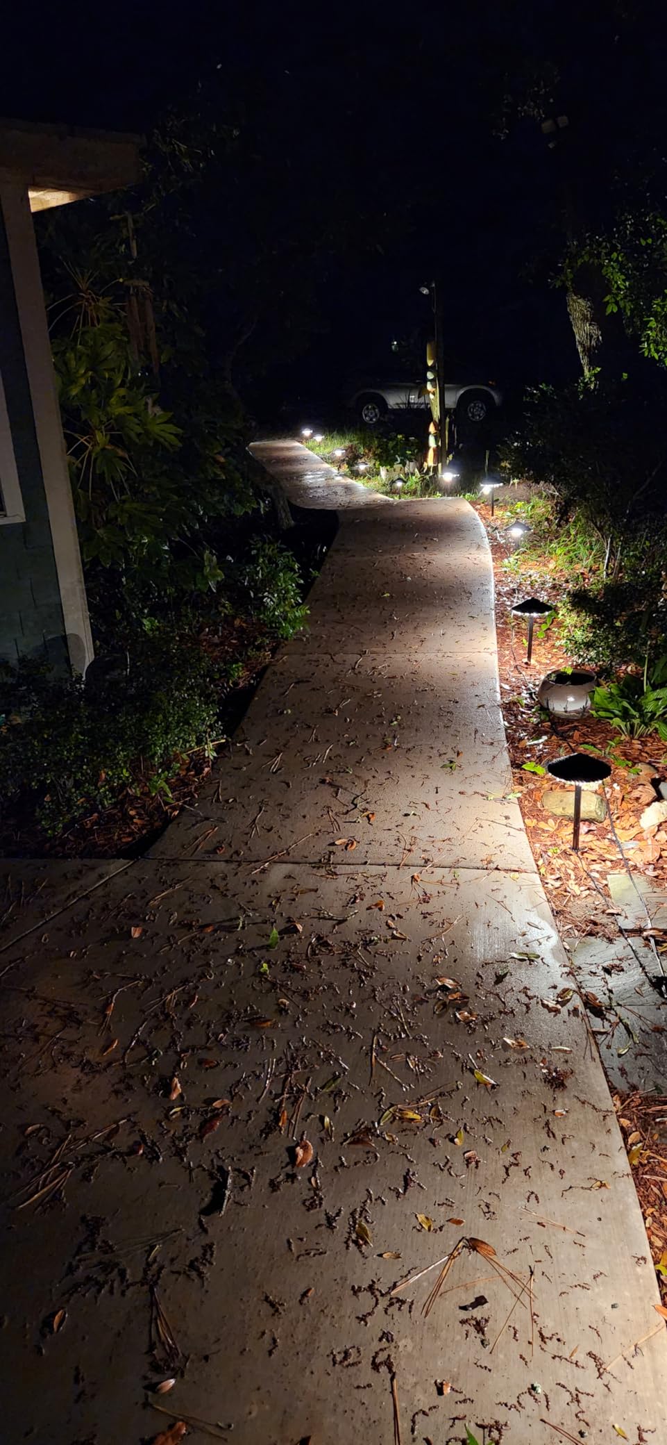 SUNVIE 12-Pack Low Voltage Pathway Lights, 3W 3000K 150lm Classic Aluminum customer photo 2
