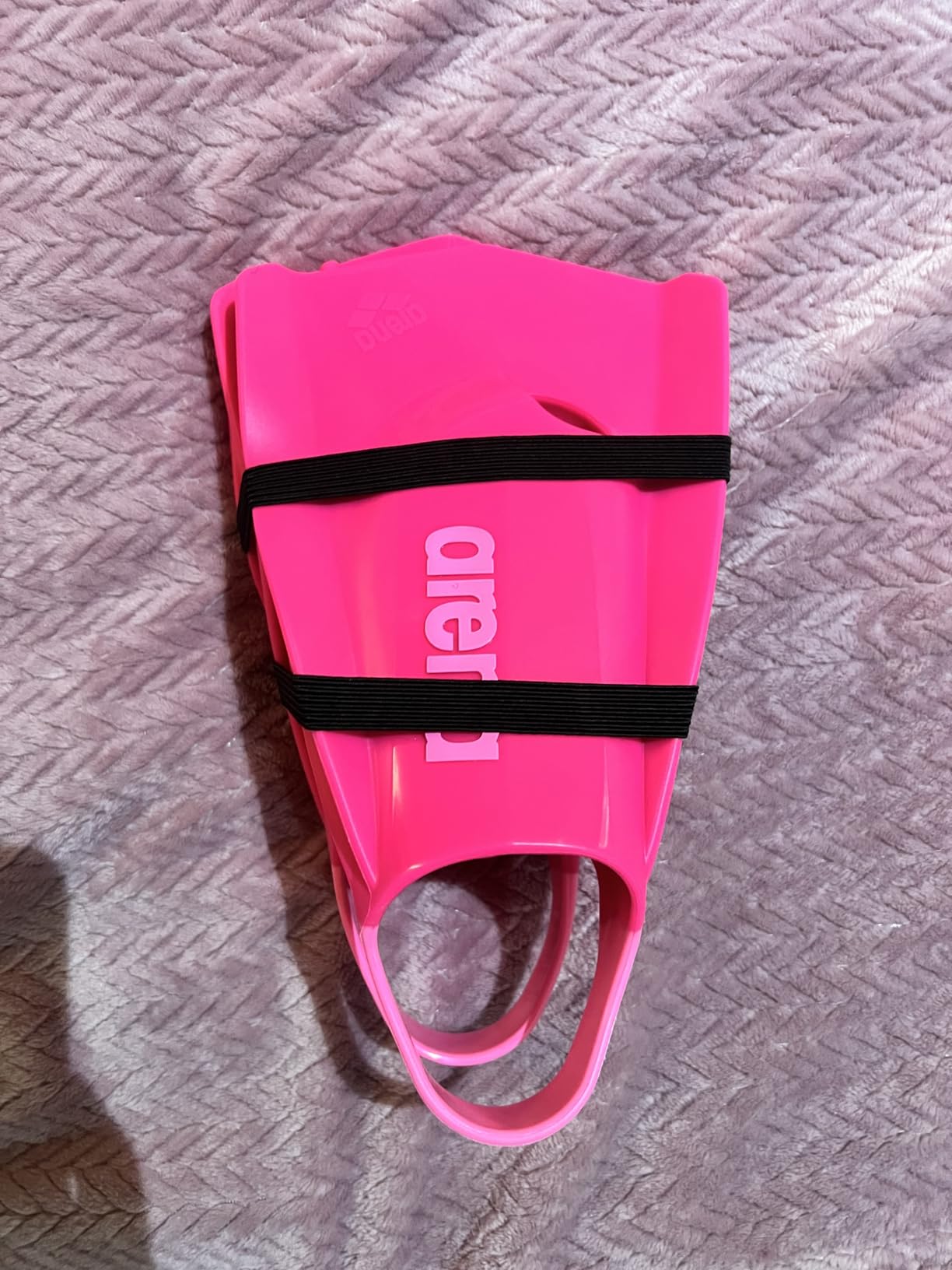 Arena Unisex Adult Powerfin Pro II Swim Training Fins Men and Women Silicone Short Blade Flippers Left-Right Customized, Sizes 4.5-13.5 customer photo 1
