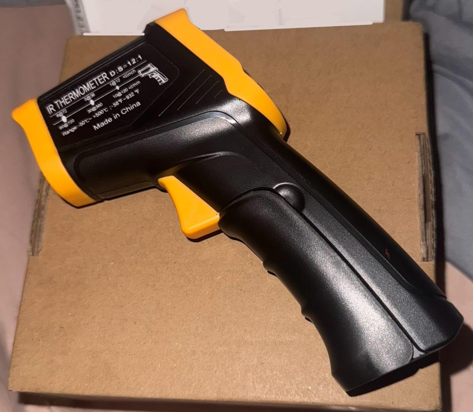 Digital Infrared Thermometer gun for cooking,BBQ,Pizza oven,Ir Thermometer with Backlight,-58℉~932℉(-50℃~500℃) Handheld Non Contact Heat Laser Temperature Gun (Not for Human) customer photo 1