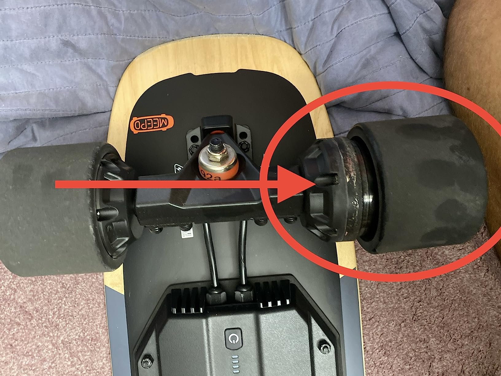 MEEPO Mini Series Electric Skateboard with Remote, Up to 26-32 MPH Top Speed, 11-24Miles Range,330 Pounds Max Load, 30-34 Inches Maple Cruiser for Adults and Teens, Mini5 MINI3 Max Edge Flow customer photo 1