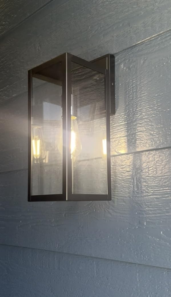 hykolity Large Size Outdoor Wall Lights,16 Inch Wall Lantern customer photo 1