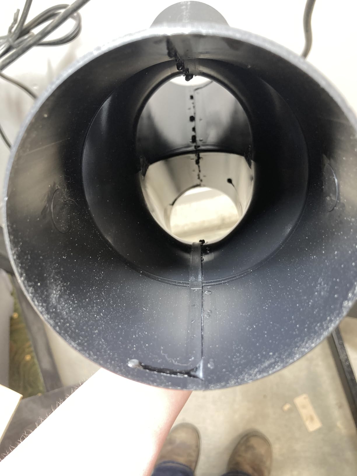 4 inch to 2 ½ inch Dual Reducer Port Y Splitter Dust Collection customer photo 2