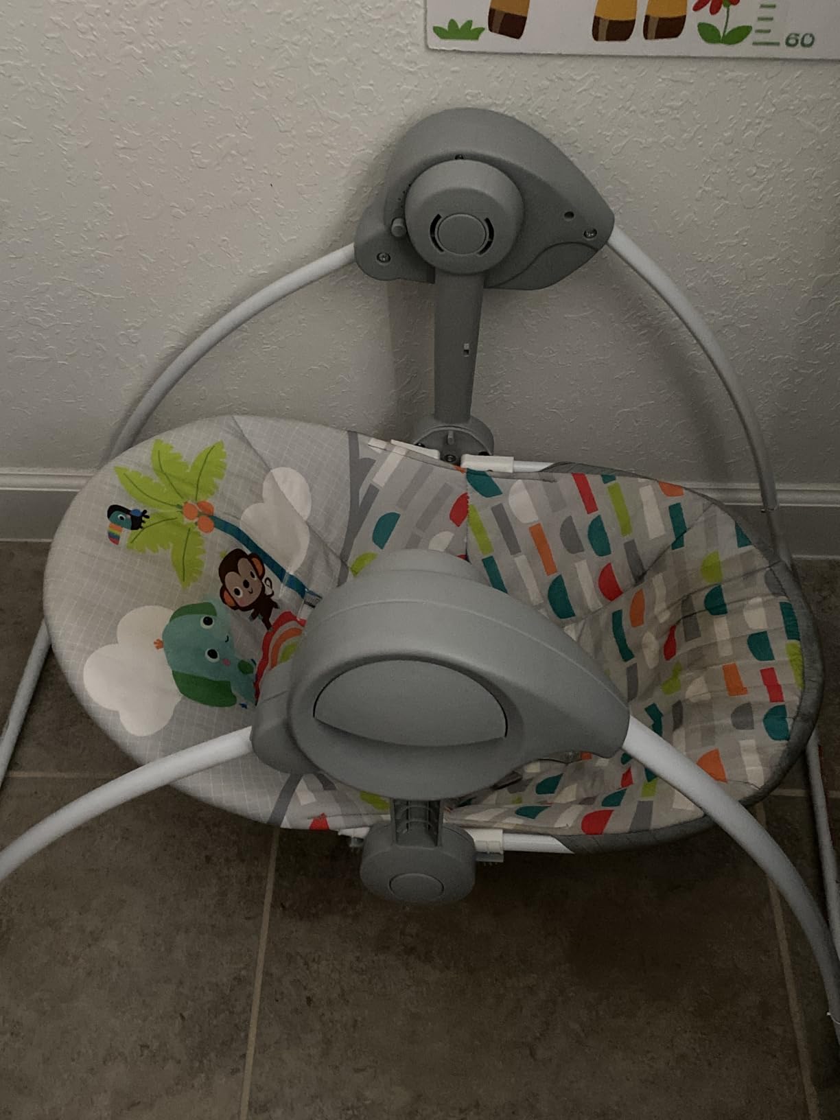 Bright Starts Playful Paradise Portable Compact Automatic Baby Swing with Music, Unisex, Newborn + customer photo 1