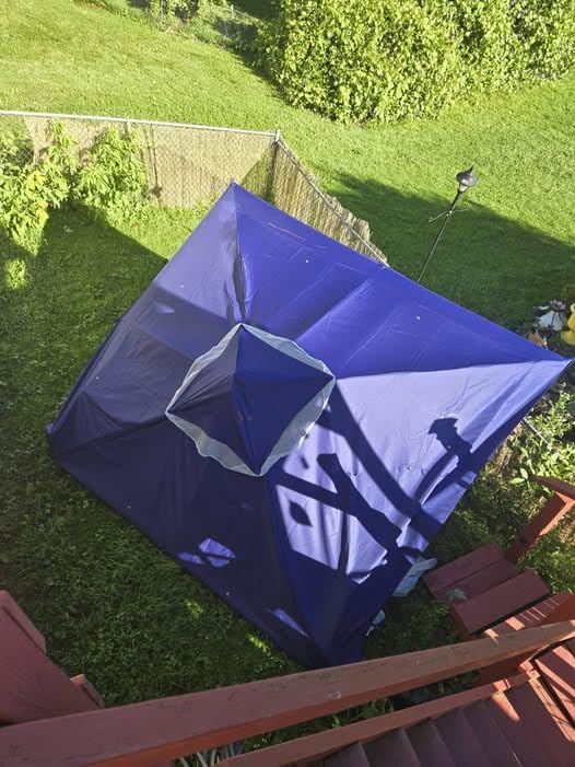 LAUSAINT HOME 10x13 Gazebo Canopy, Upgraded Metal Frame Heavy Duty Patio Canopy Tent Shelter with Double Roofs, Mosquito Nettings and Privacy Screens for Backyard, Garden, Lawn, Khaki customer photo 2
