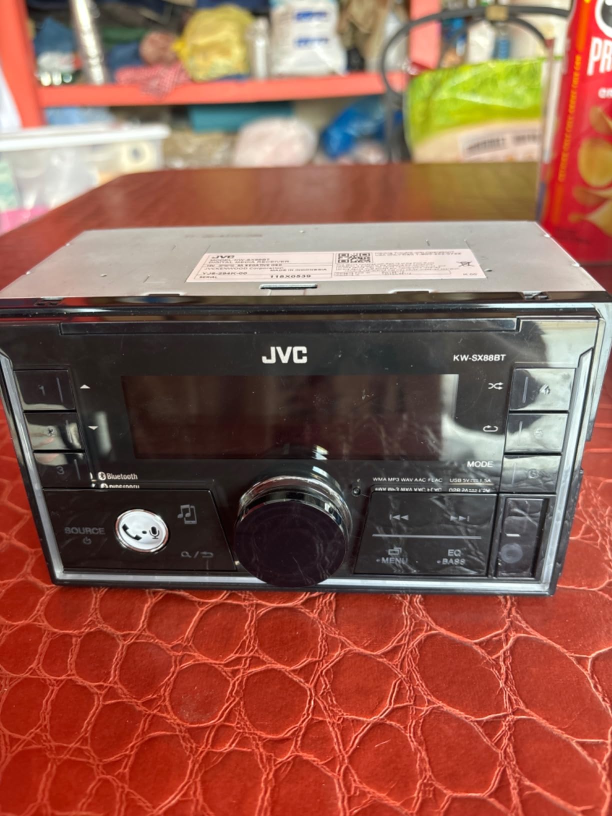 JVC KW-SX88BT Bluetooth Double DIN Car Stereo, 200W Digital Stereo Receiver, AM/FM Radio, Dual Phone Connection, 13-Band EQ, 1.5A USB & AUX Inputs, Custom Color Illumination, Shallow Chassis customer photo 1