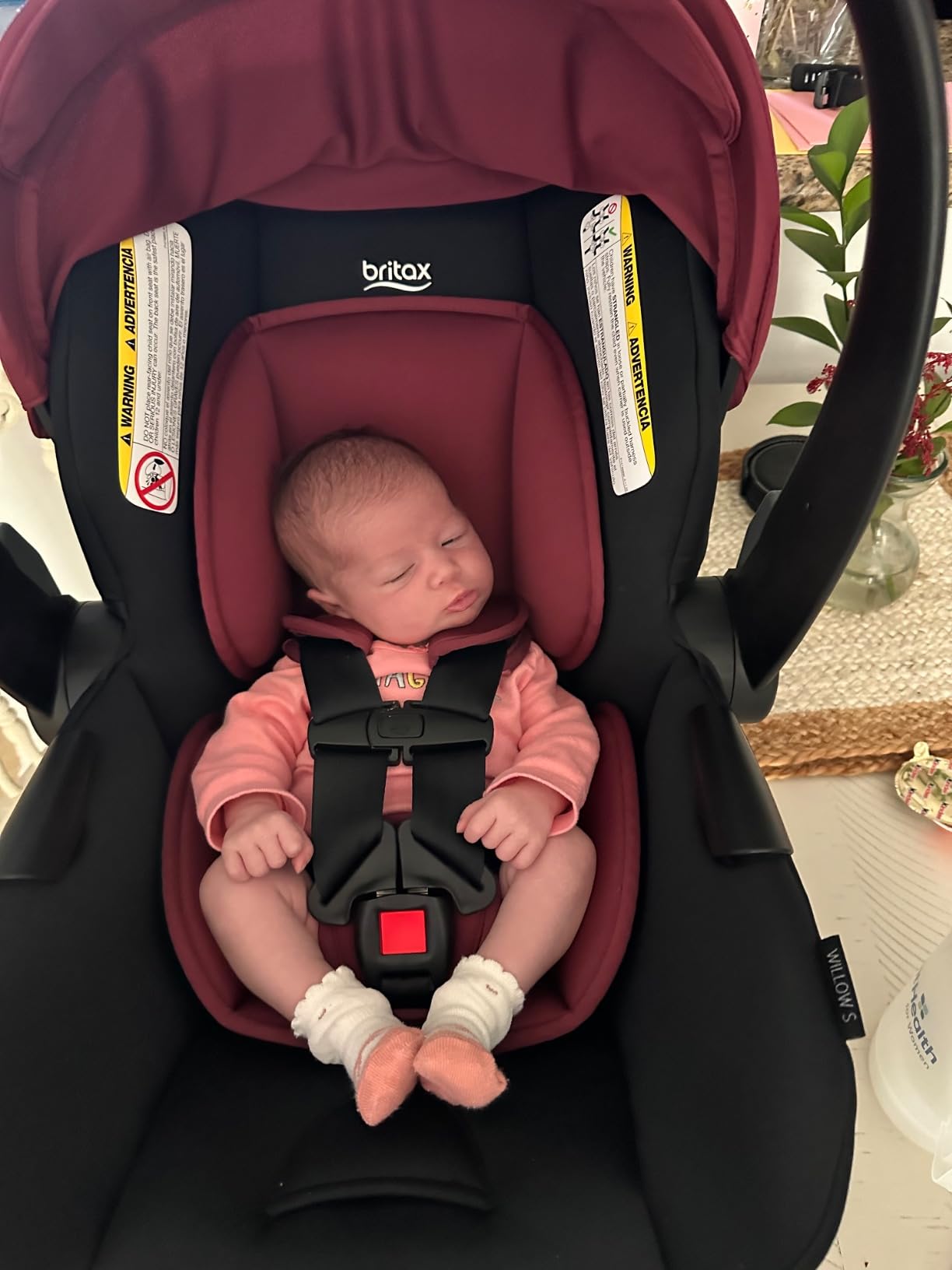 Britax Willow S Infant Car Seat With Alpine Base - Graphite Onyx | Rear Facing Lightweight Baby Car Seat With ClickTight for Easy Installation, Naturally Flame-Retardant SafeWash Fabrics customer photo 1